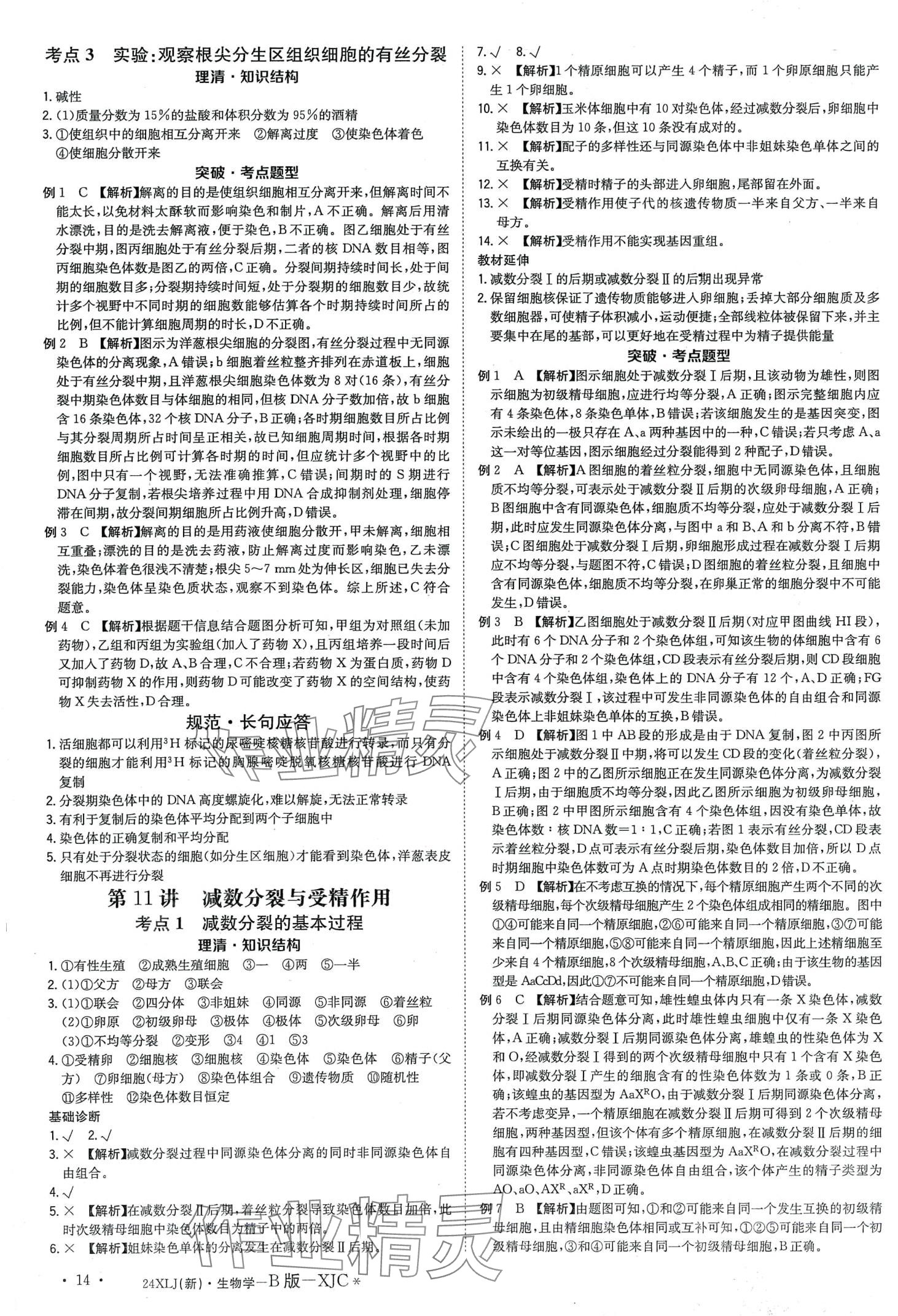 2024年新亮劍高考總復習高中生物學 第16頁