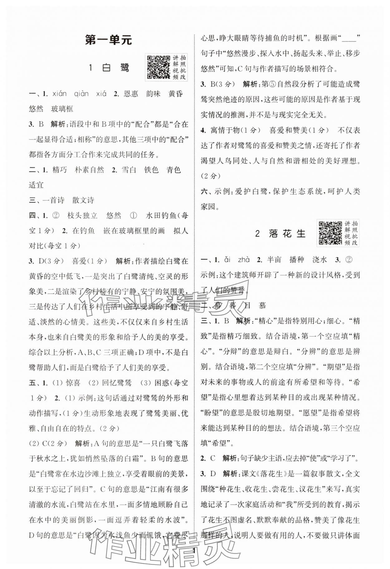 2025年拔尖特训五年级语文上册人教版江苏专版 第1页