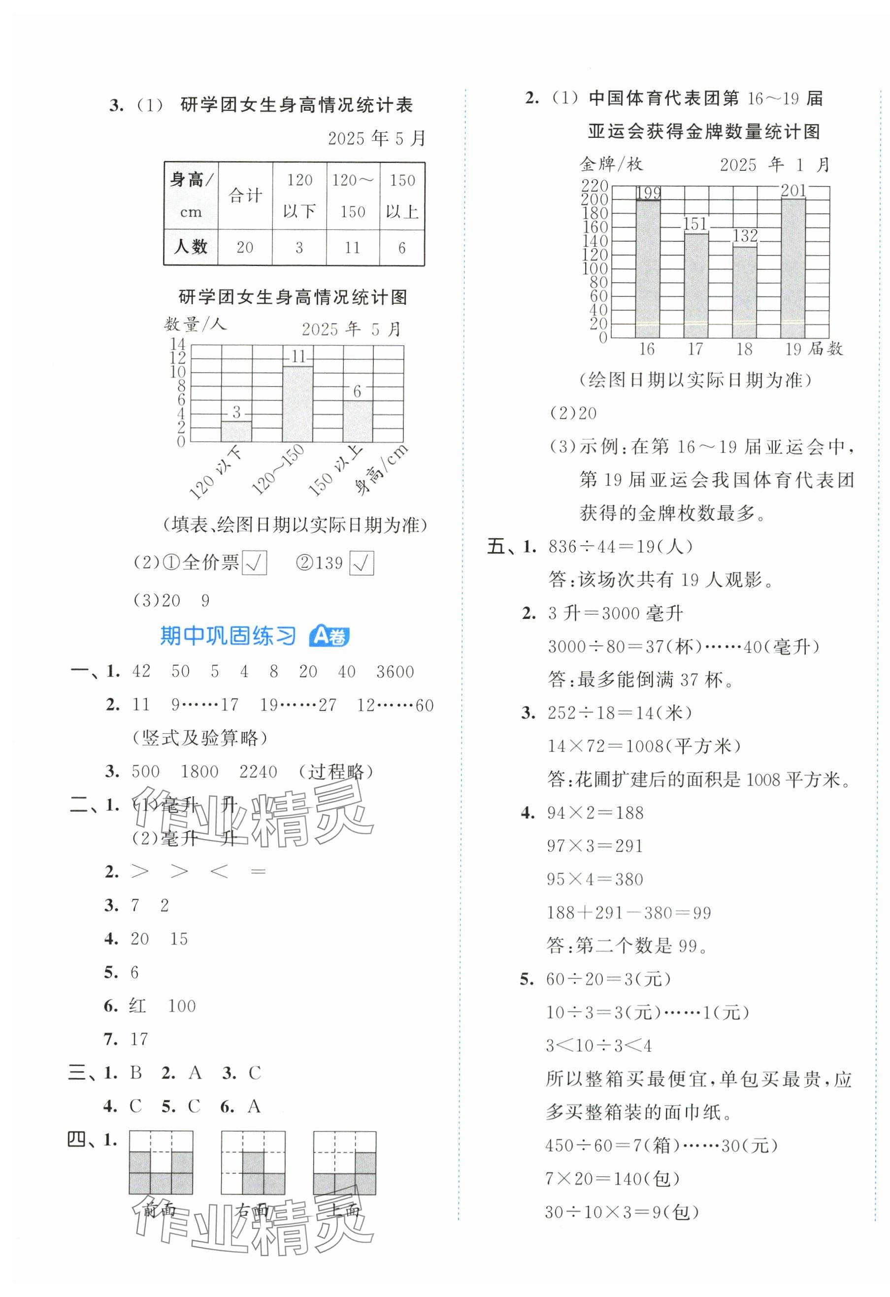 2025年53全優(yōu)卷四年級數(shù)學(xué)上冊蘇教版 第5頁