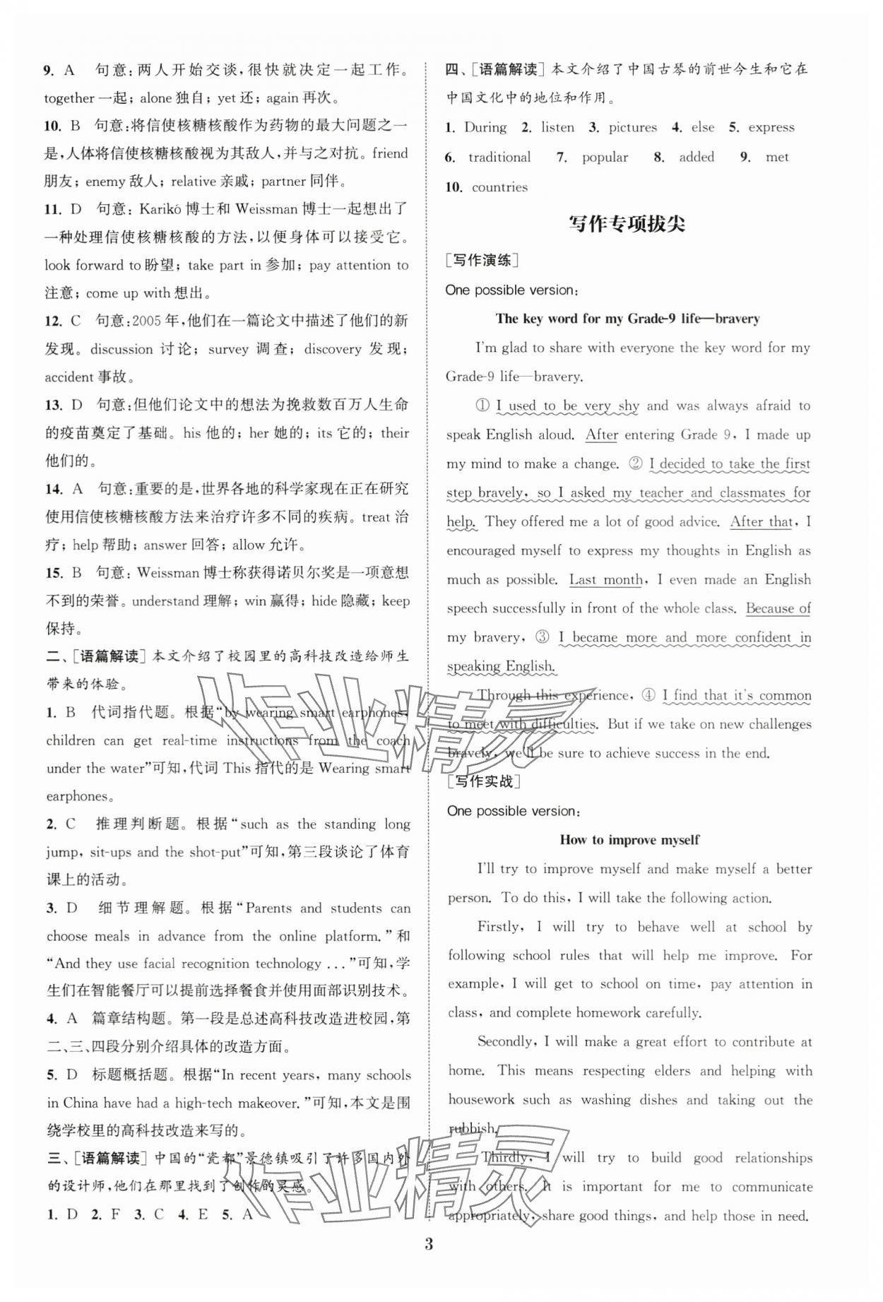 2024年通城学典拔尖组合训练九年级英语全一册译林版 第3页