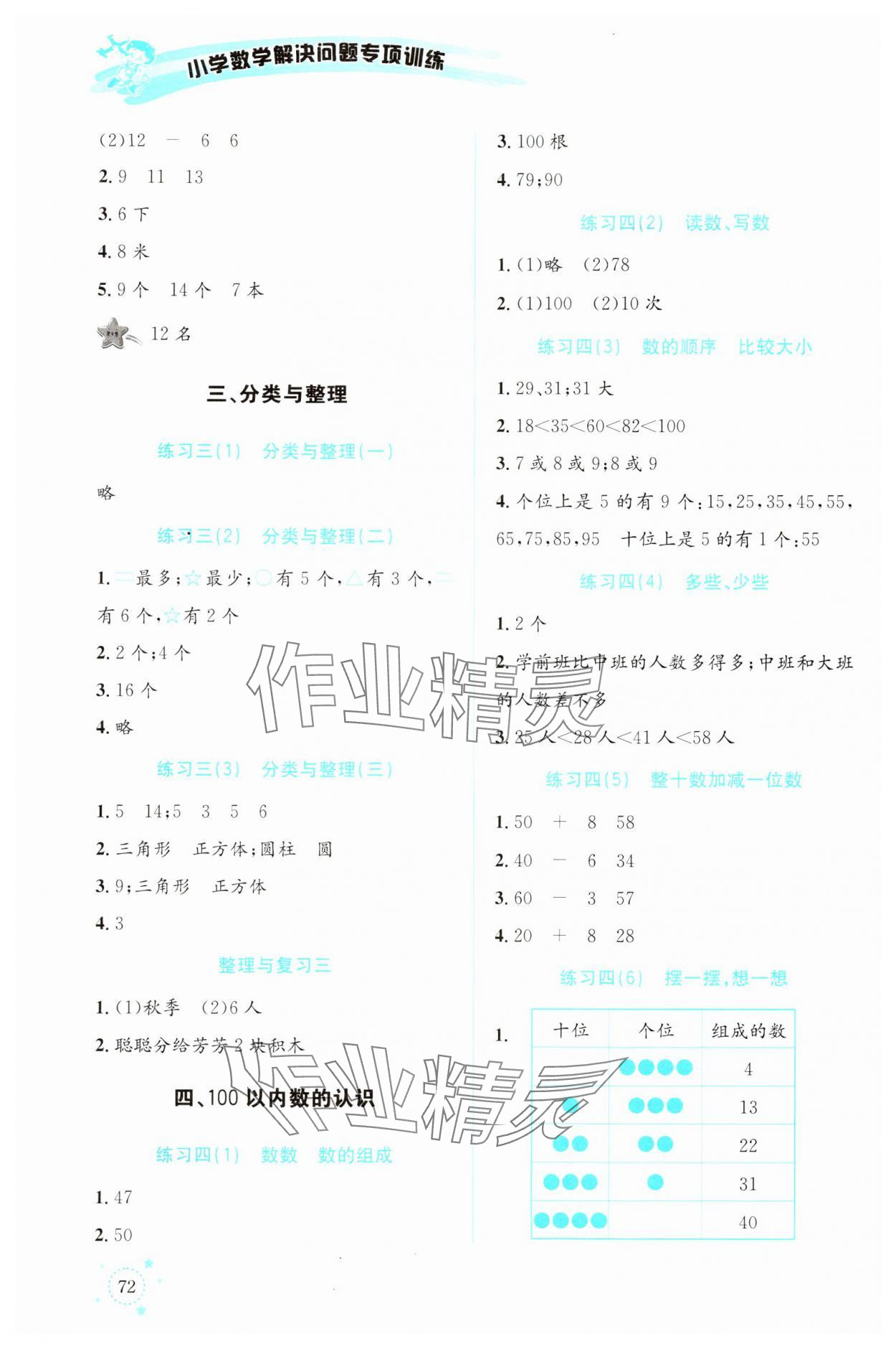 2024年解決問(wèn)題專項(xiàng)訓(xùn)練一年級(jí)數(shù)學(xué)下冊(cè)人教版 第2頁(yè)