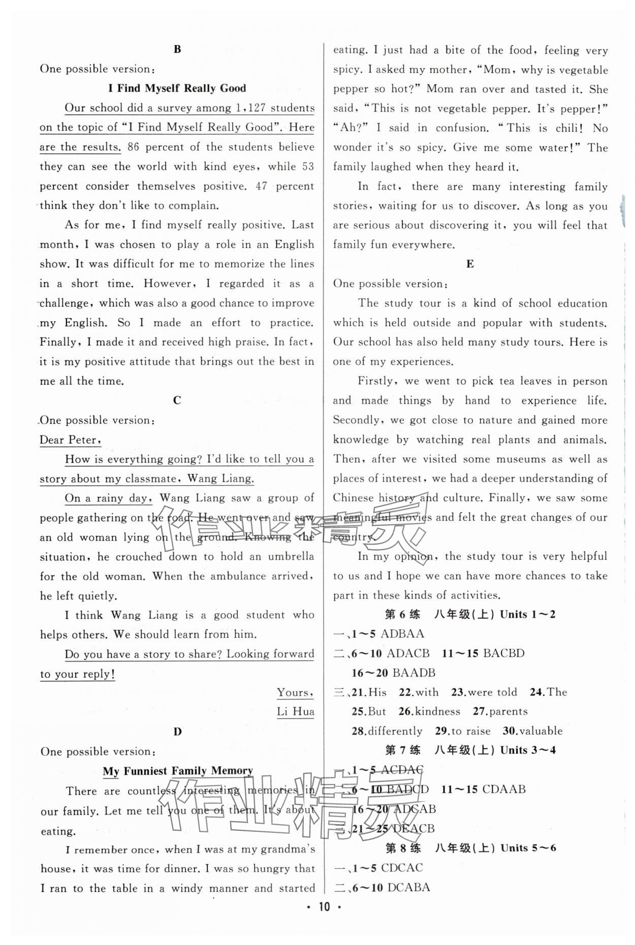 2024年黃岡金牌之路中考精英總復(fù)習(xí)英語湖北專版 第10頁