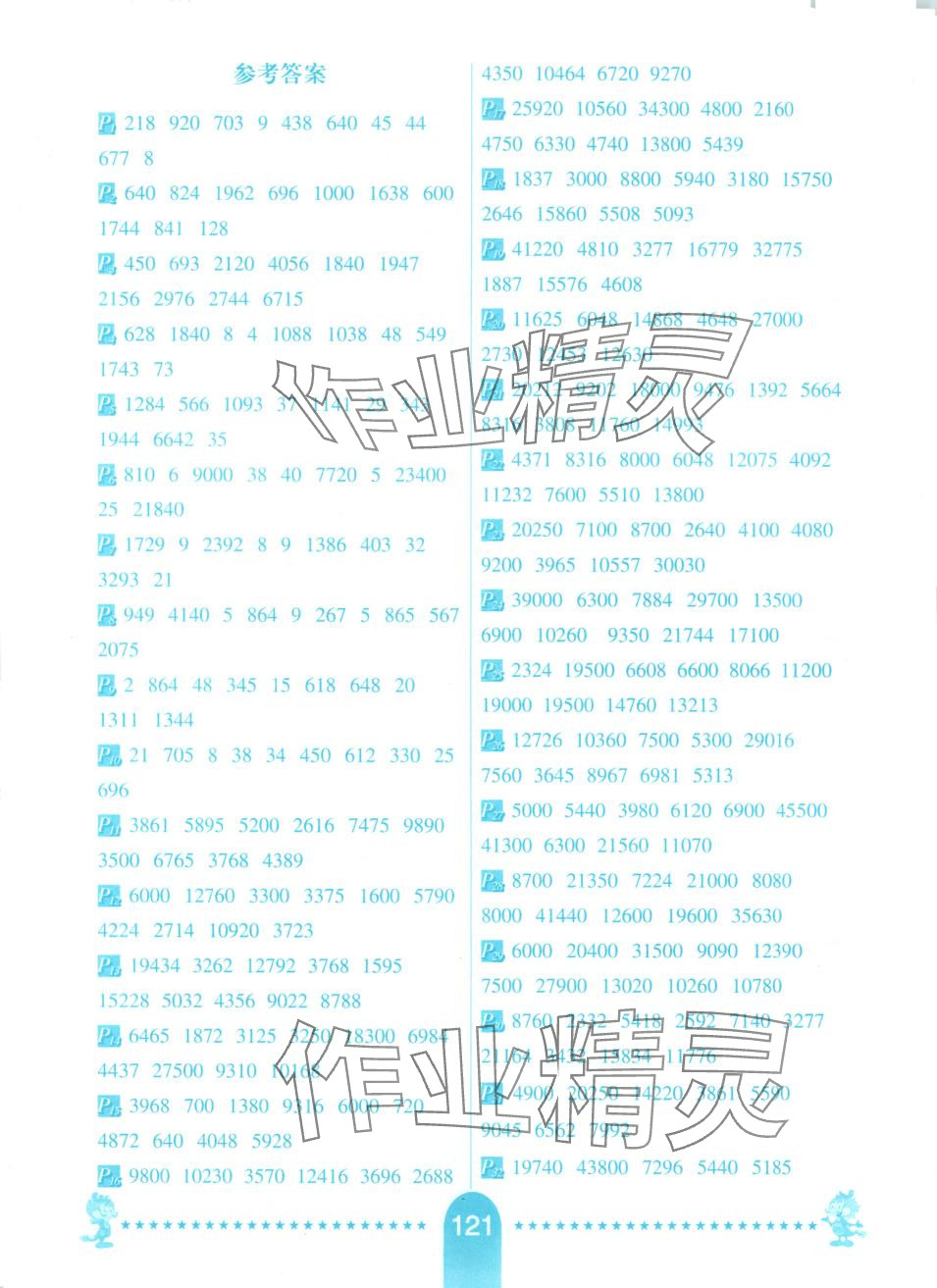 2025年小學生每日10分鐘豎式計算卡四年級數(shù)學下冊蘇教版 第1頁