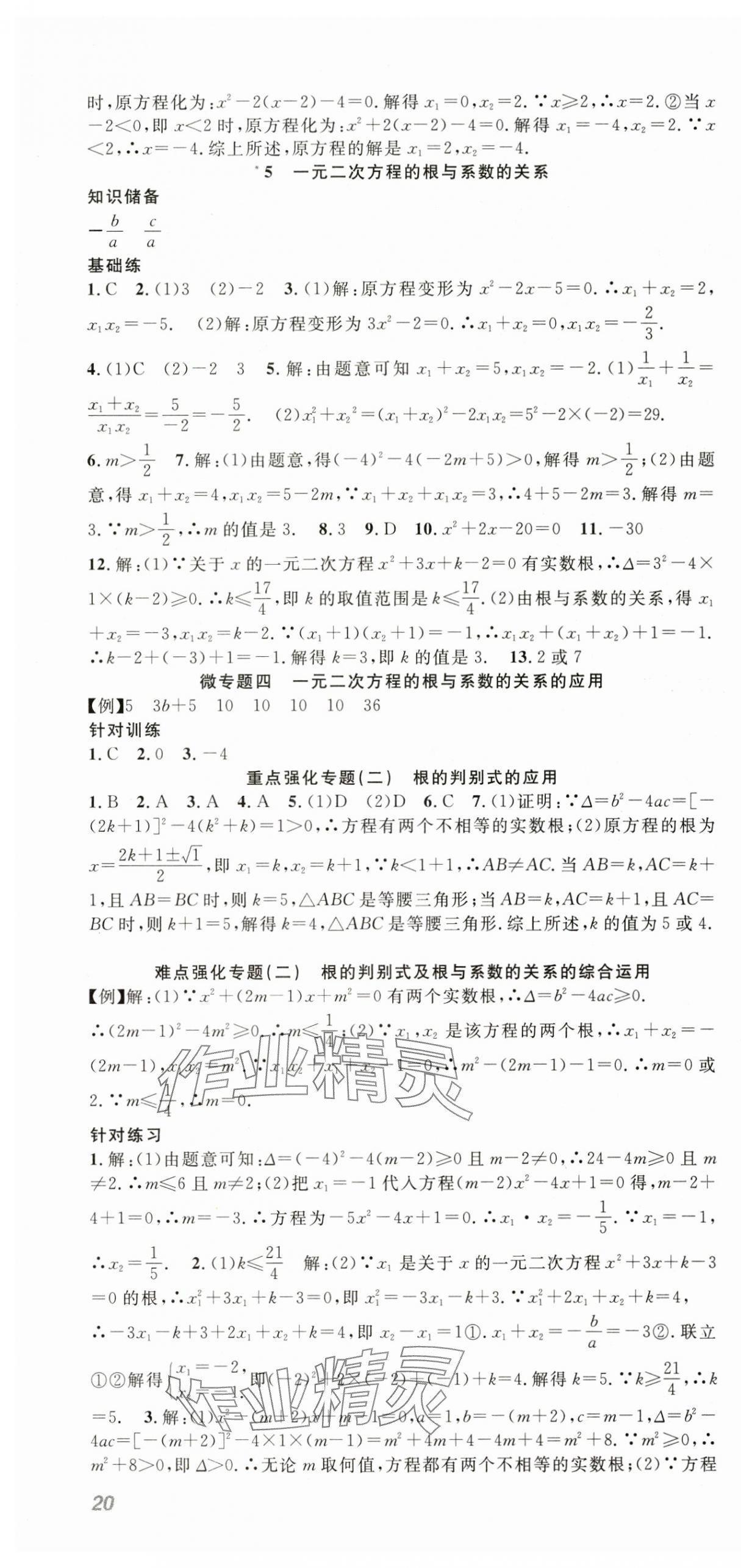 2025年名師學(xué)案九年級數(shù)學(xué)上冊北師大版 第10頁