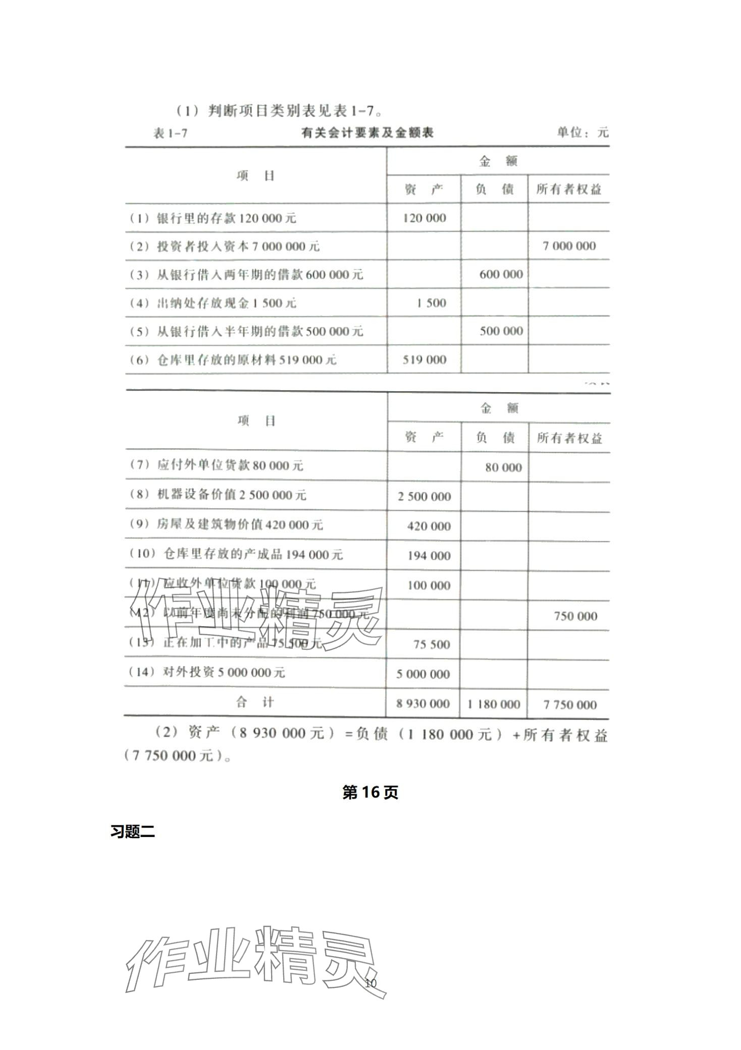 2024年基础会计习题集中职综合&nbsp;第10页