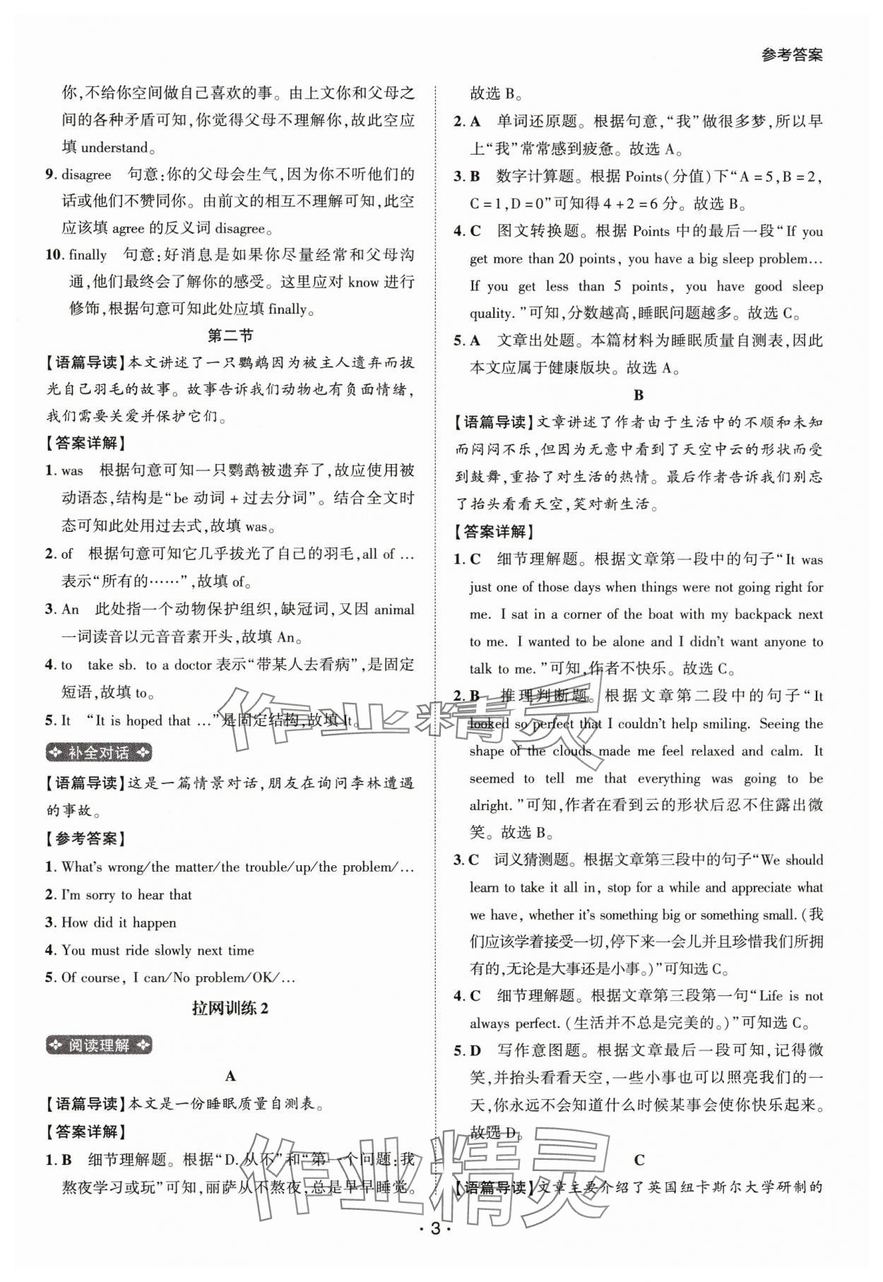 2025年閱讀拉網訓練八年級英語人教版 第3頁