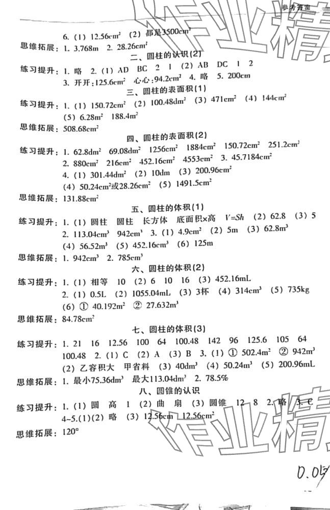 2024年浙江新課程三維目標測評課時特訓六年級數(shù)學下冊人教版 第3頁