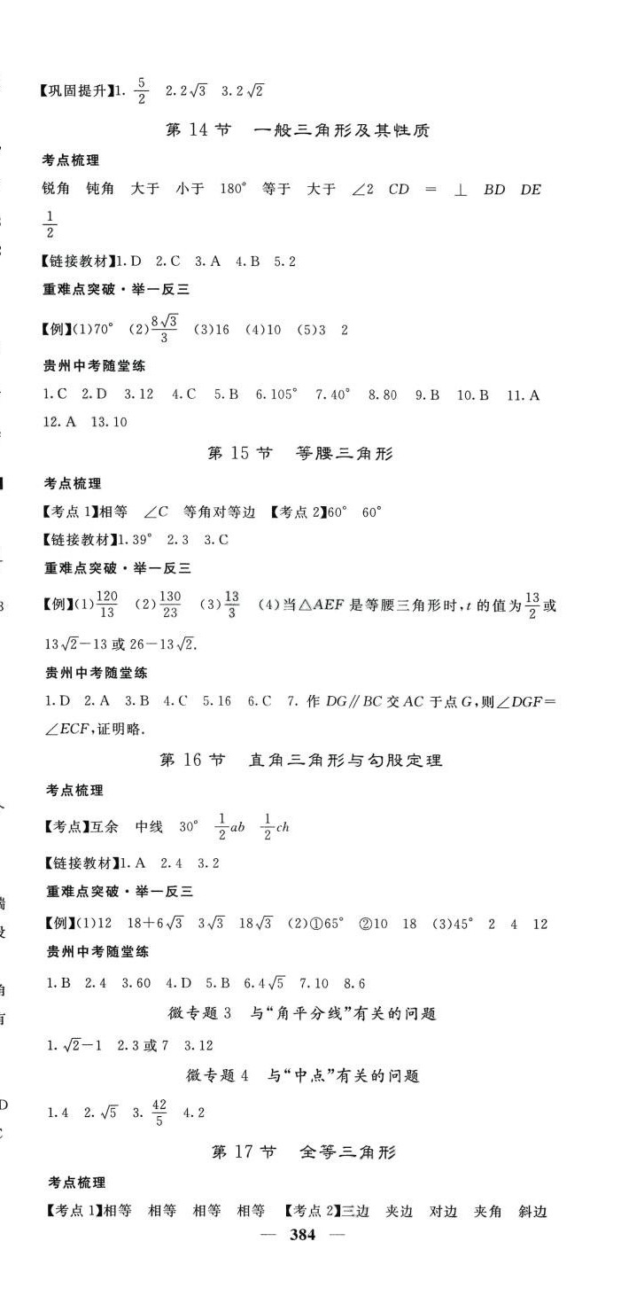 2024年中考新航線數(shù)學(xué)貴州專版 第9頁