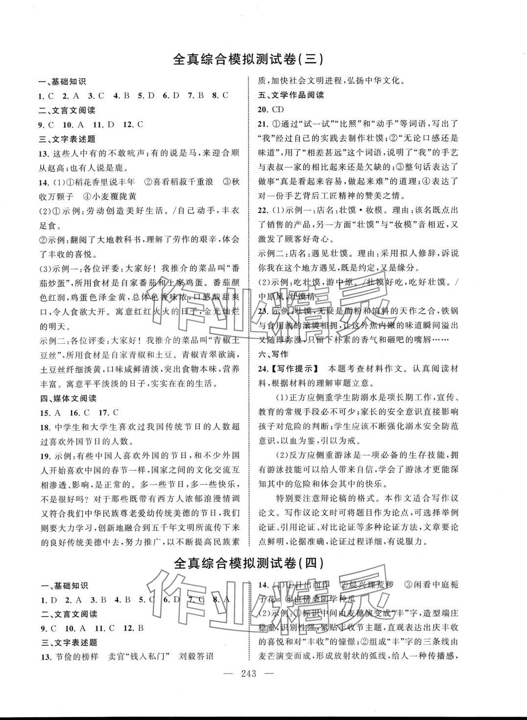 2024年相約在高校模擬測(cè)試卷語(yǔ)文江西科技出版社 第3頁(yè)
