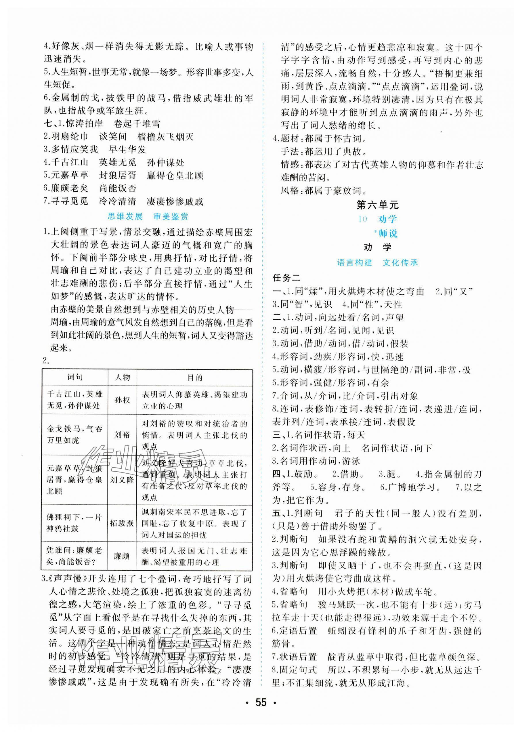 2023年金版学案高中同步辅导与检测高中语文必修上册人教版 第7页