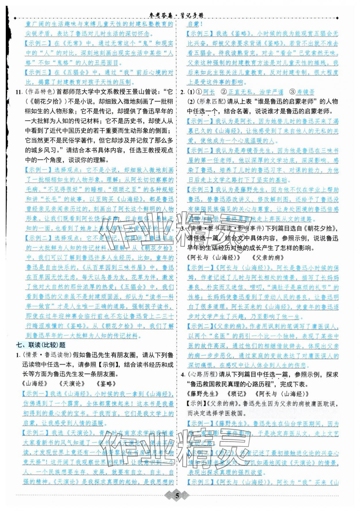 2024年廣東達標學案名著解讀一點通部編版 第5頁