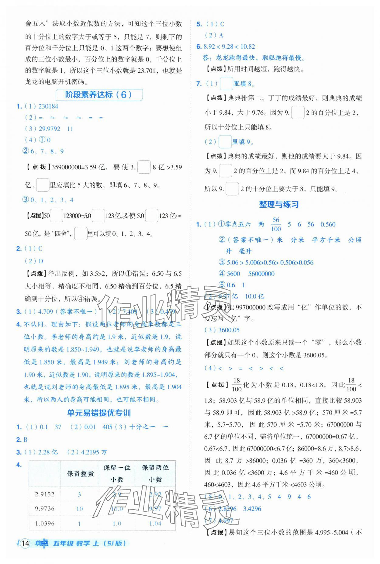 2025年綜合應(yīng)用創(chuàng)新題典中點(diǎn)五年級數(shù)學(xué)上冊蘇教版 第14頁