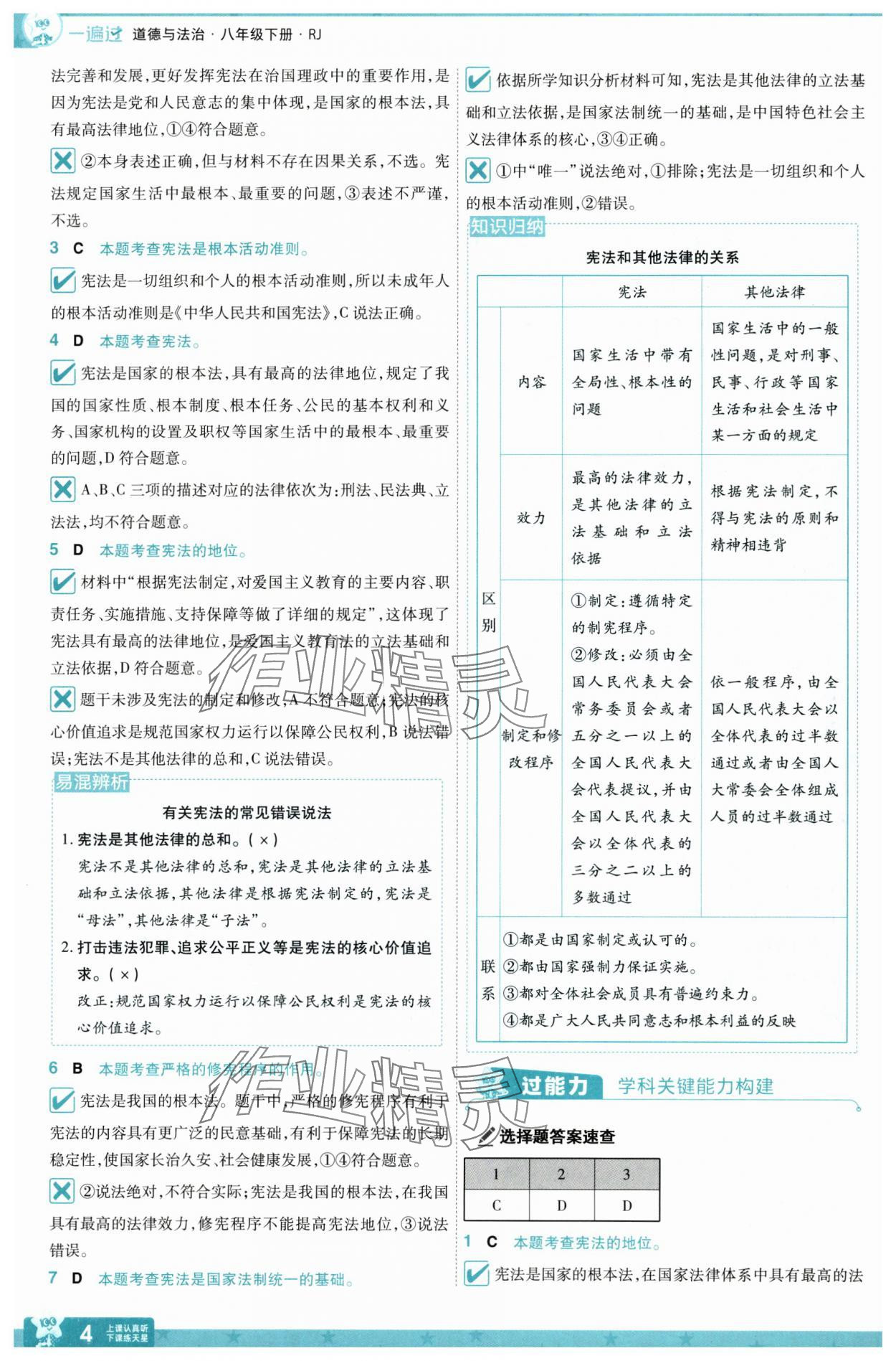 2025年一遍過八年級(jí)道德與法治下冊(cè)人教版 第4頁(yè)