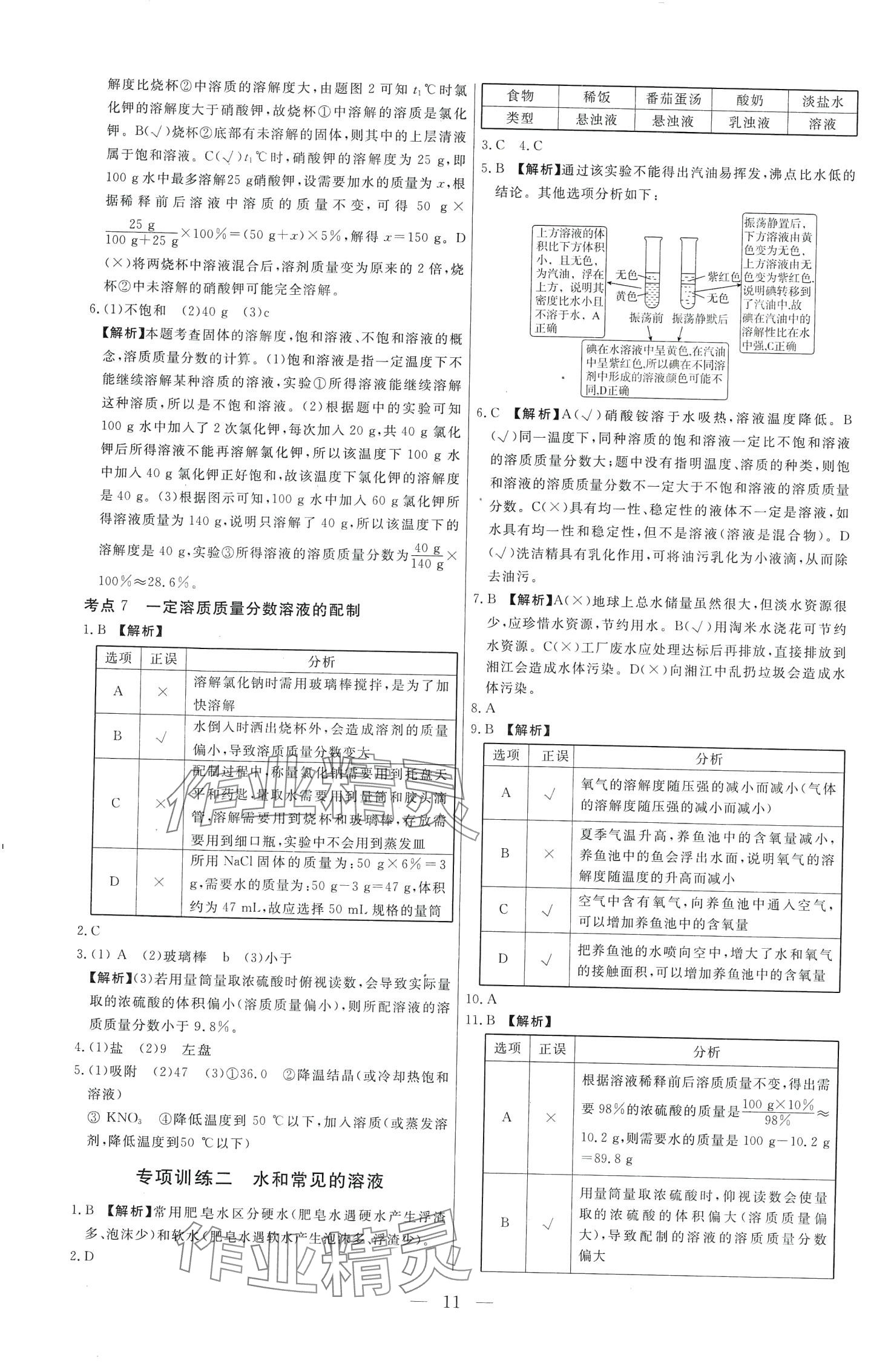 2024年中考試題必刷化學(xué) 第11頁(yè)