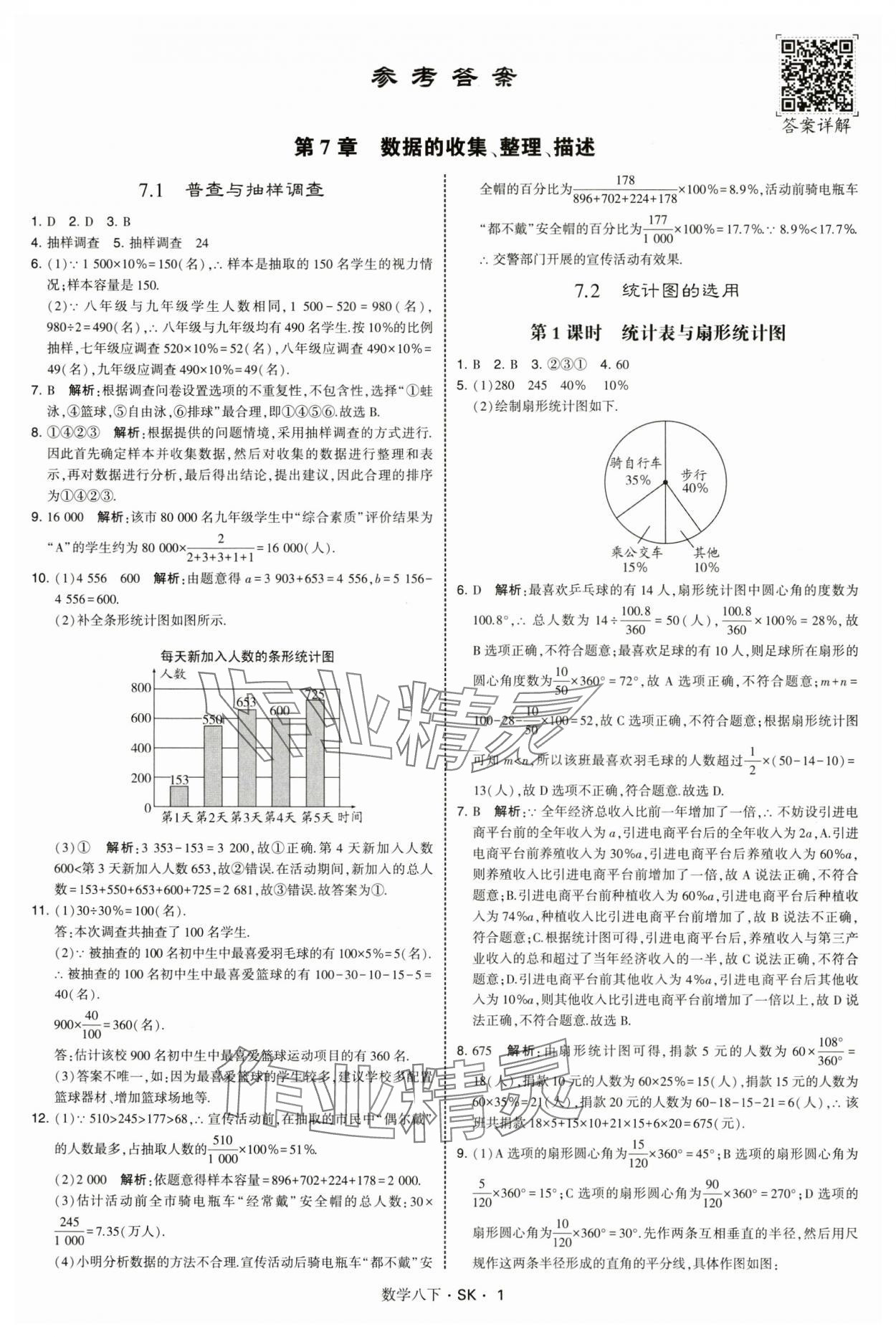 2025年学霸题中题八年级数学下册苏科版 第1页