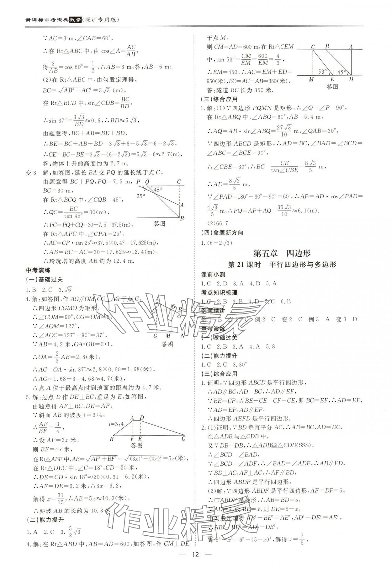 2025年新課標中考寶典數(shù)學深圳專版 第12頁