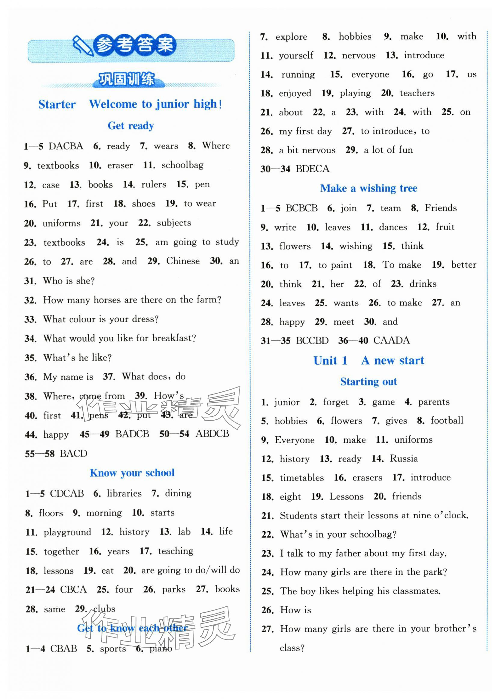 2025年教与学浙江教育出版社七年级英语上册外研版 第1页