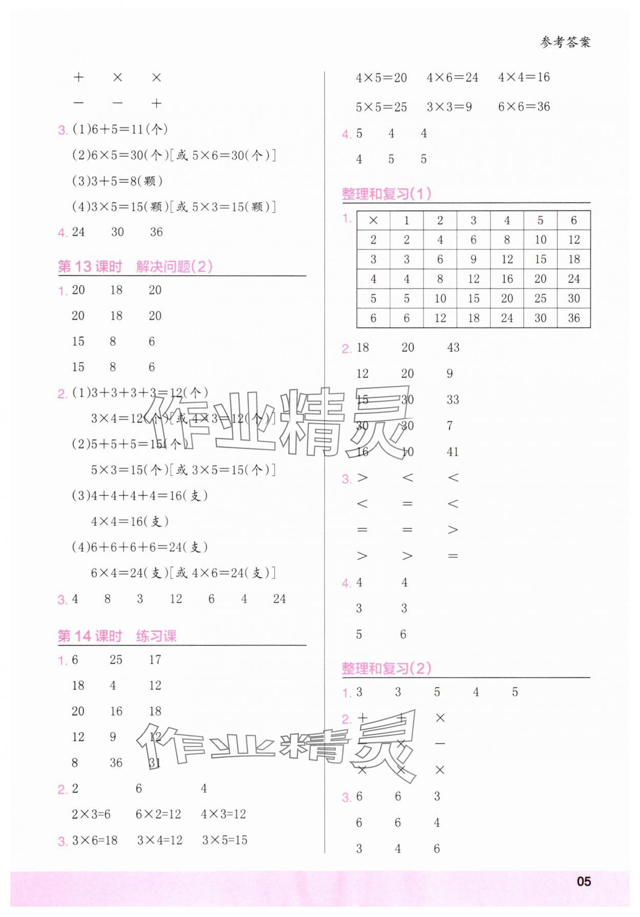 2025年木头马计算小状元二年级数学上册人教版浙江专版&nbsp;第5页