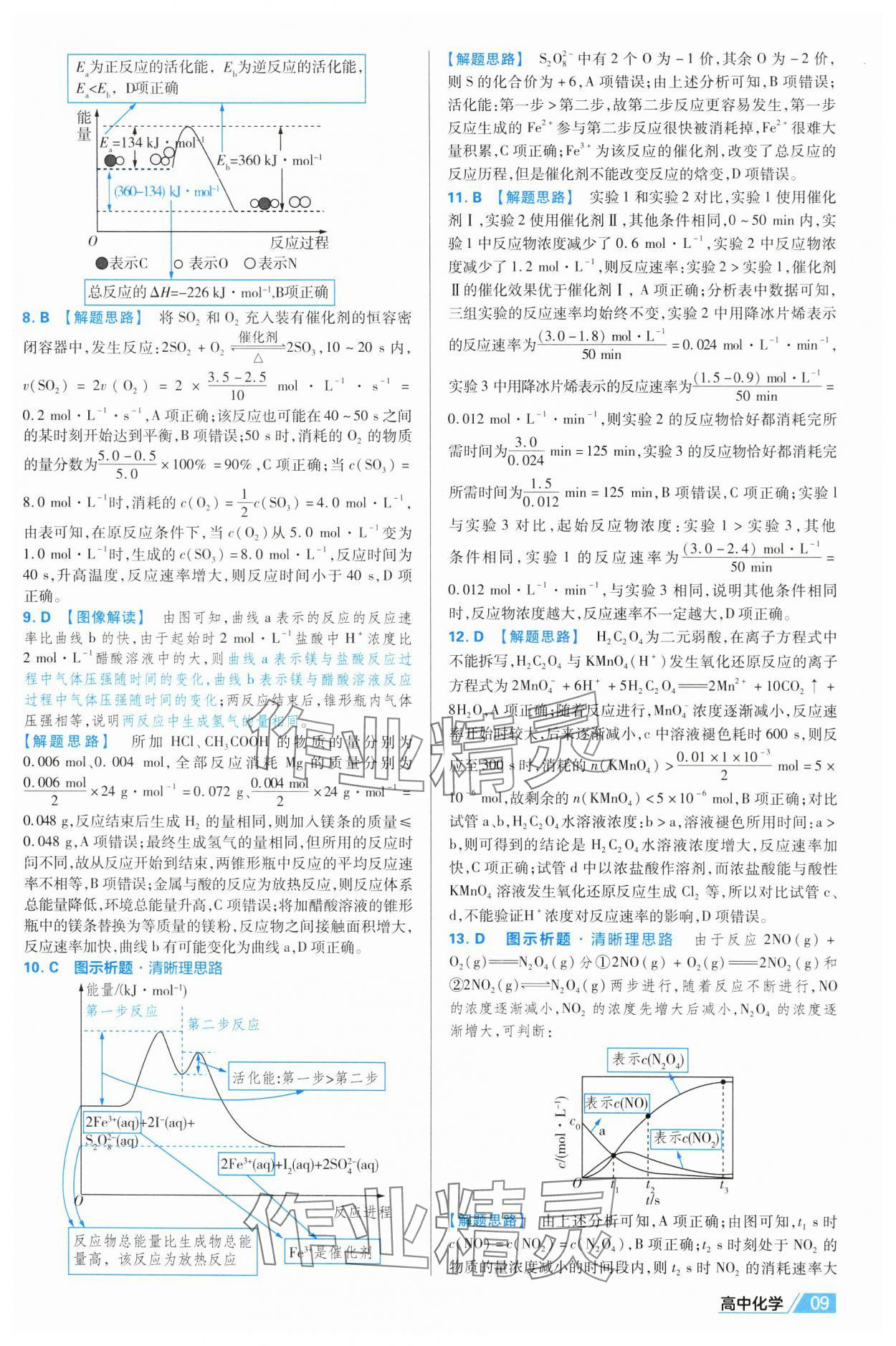 2025年金考卷名師名題單元雙測卷高中化學選擇性必修1人教版 第9頁