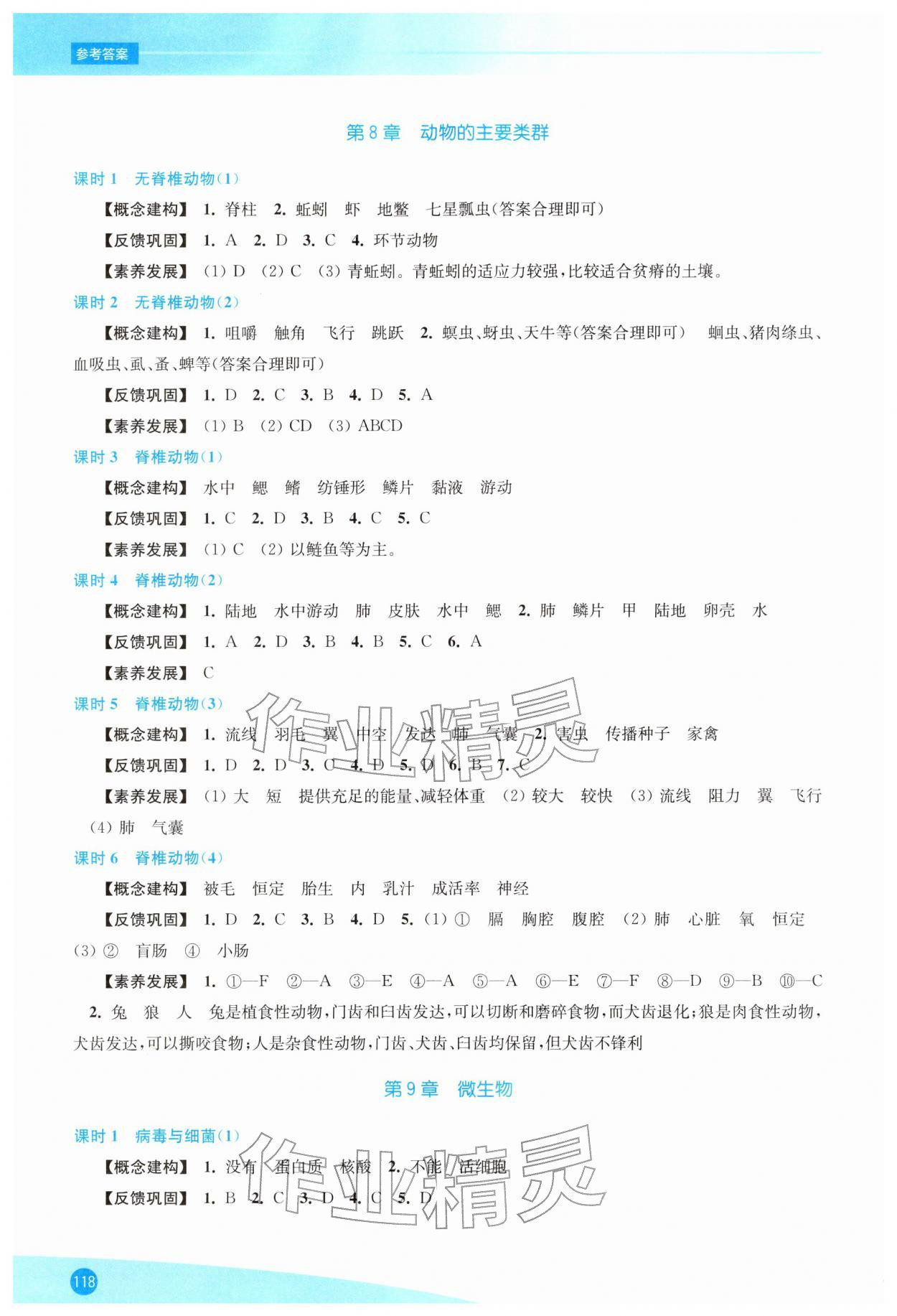 2026年同步练习江苏七年级生物下册苏科版&nbsp;第2页