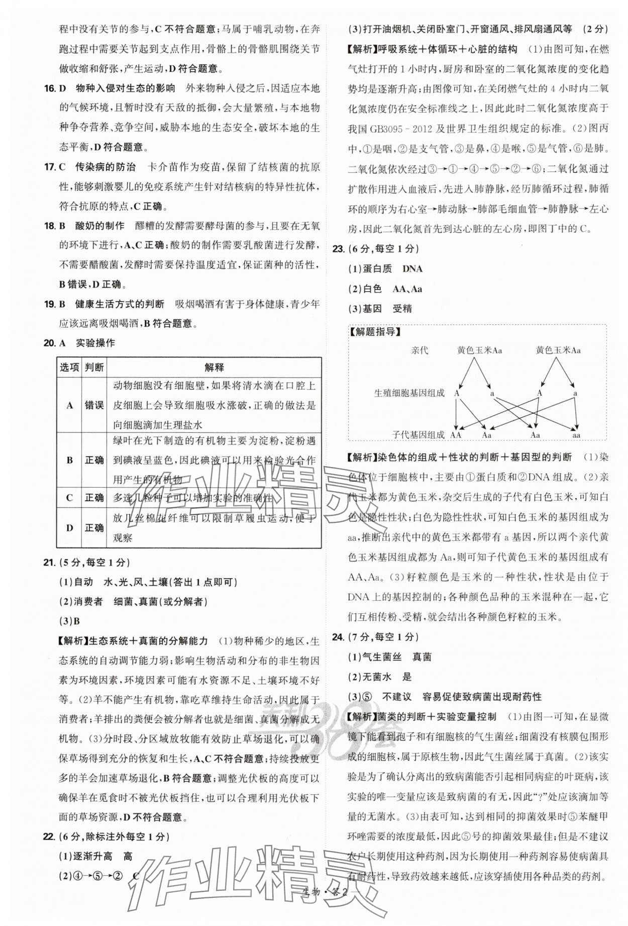 2025年天利38套新課標(biāo)全國中考試題精選生物 第2頁