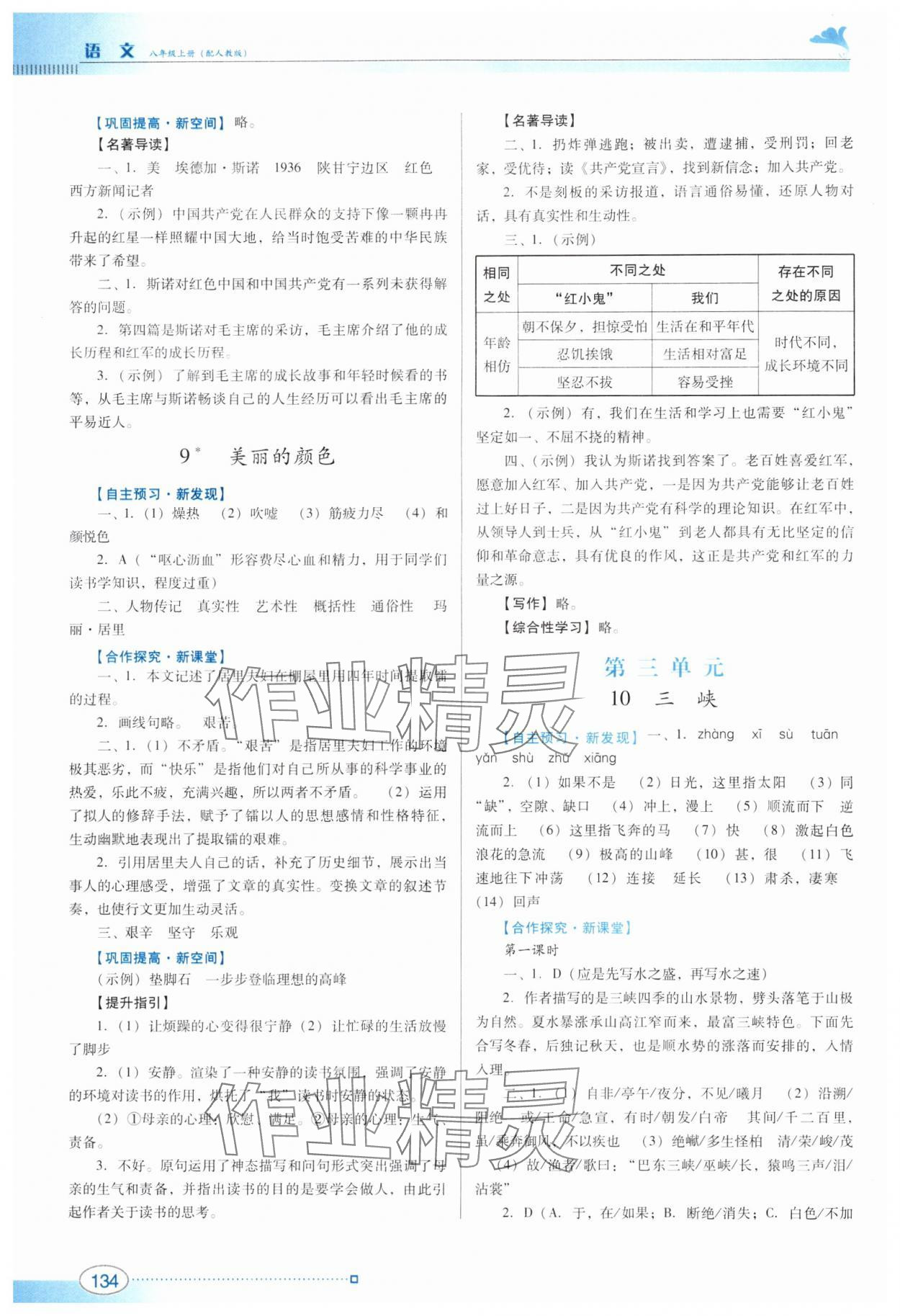 2024年南方新课堂金牌学案八年级语文上册人教版 第4页