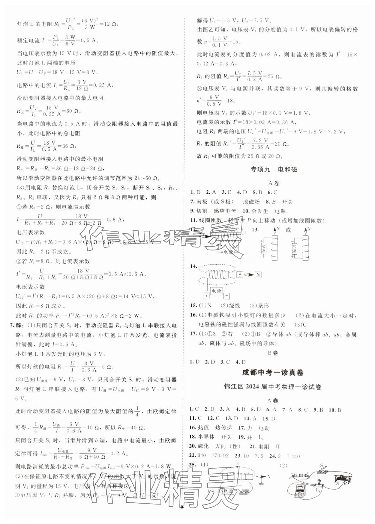 2025年初中学业水平考试应试指南物理&nbsp;第9页