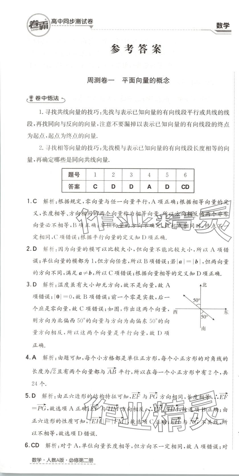 2025年卷霸高中同步測試卷高中數學必修第二冊人教版 第1頁