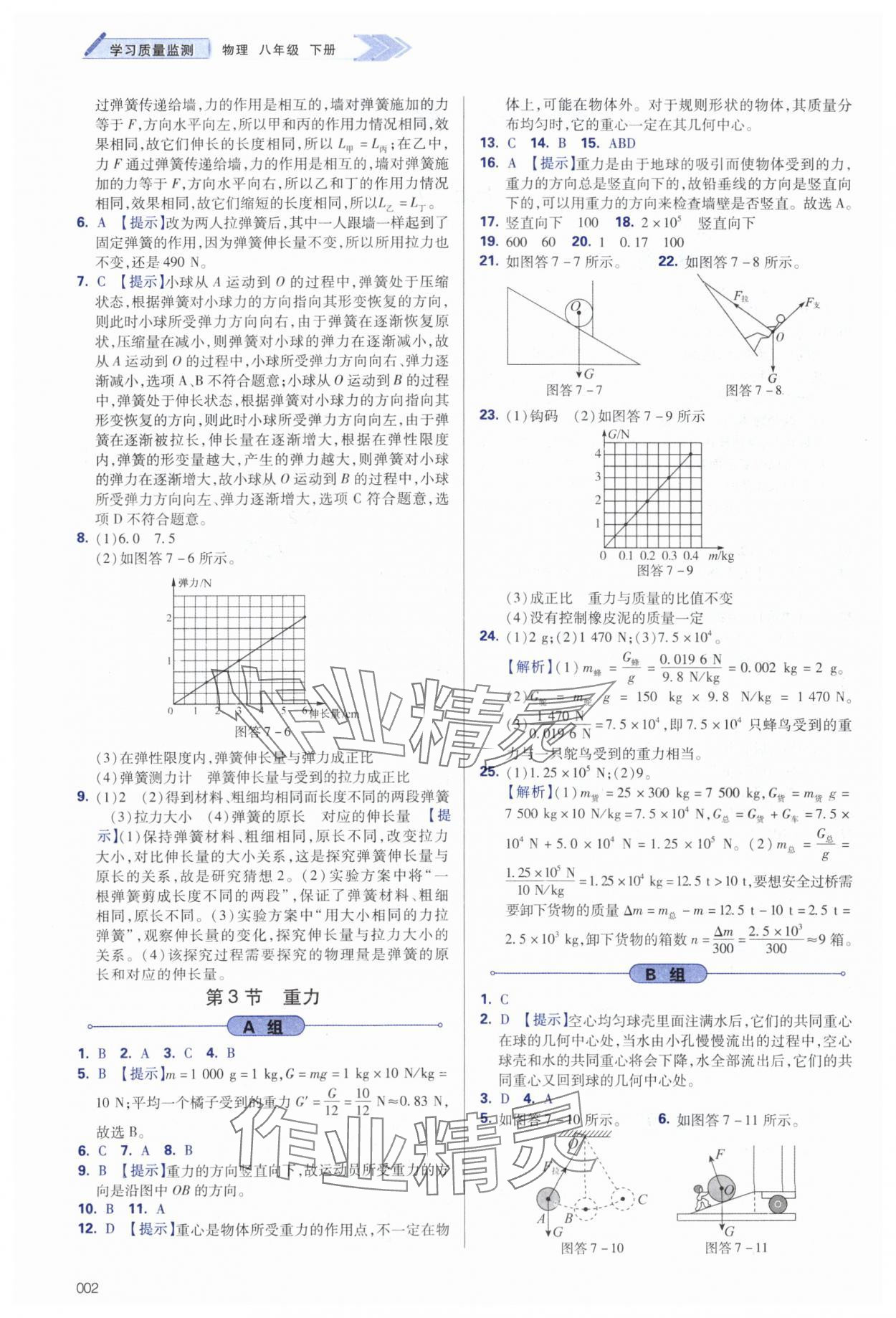 2024年學習質(zhì)量監(jiān)測八年級物理下冊人教版 第2頁