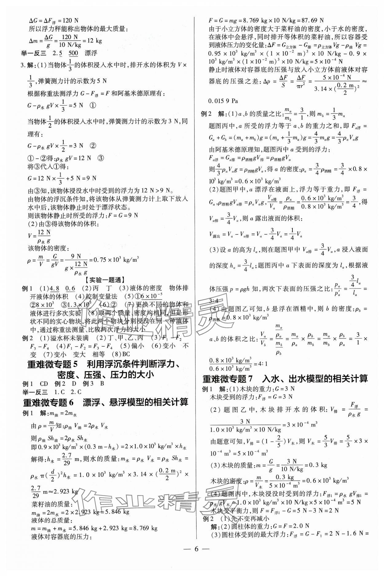 2024年領(lǐng)跑中考物理四川專(zhuān)版 第6頁(yè)