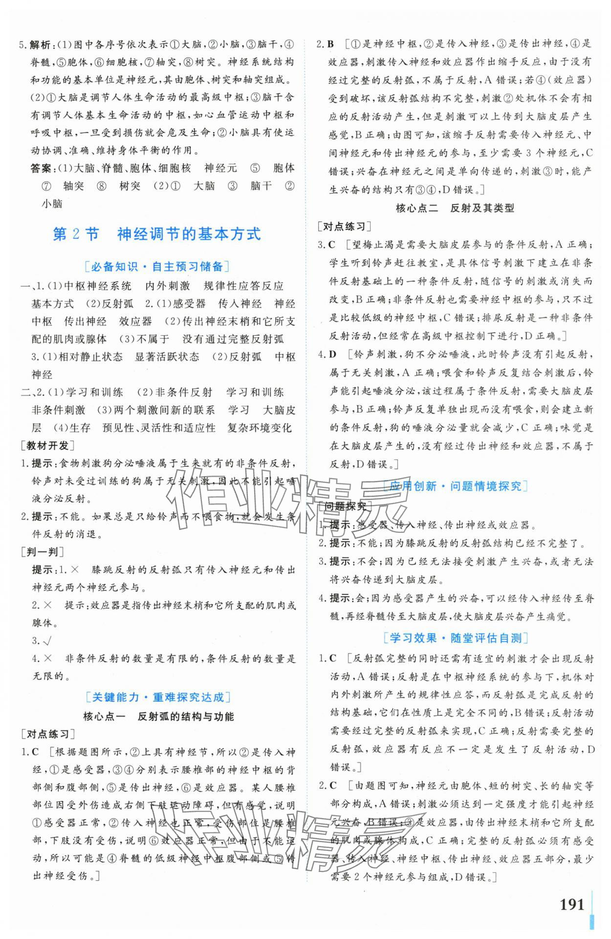 2024年學(xué)業(yè)質(zhì)量模塊測(cè)評(píng)高中生物選擇性必修1人教版 第5頁(yè)