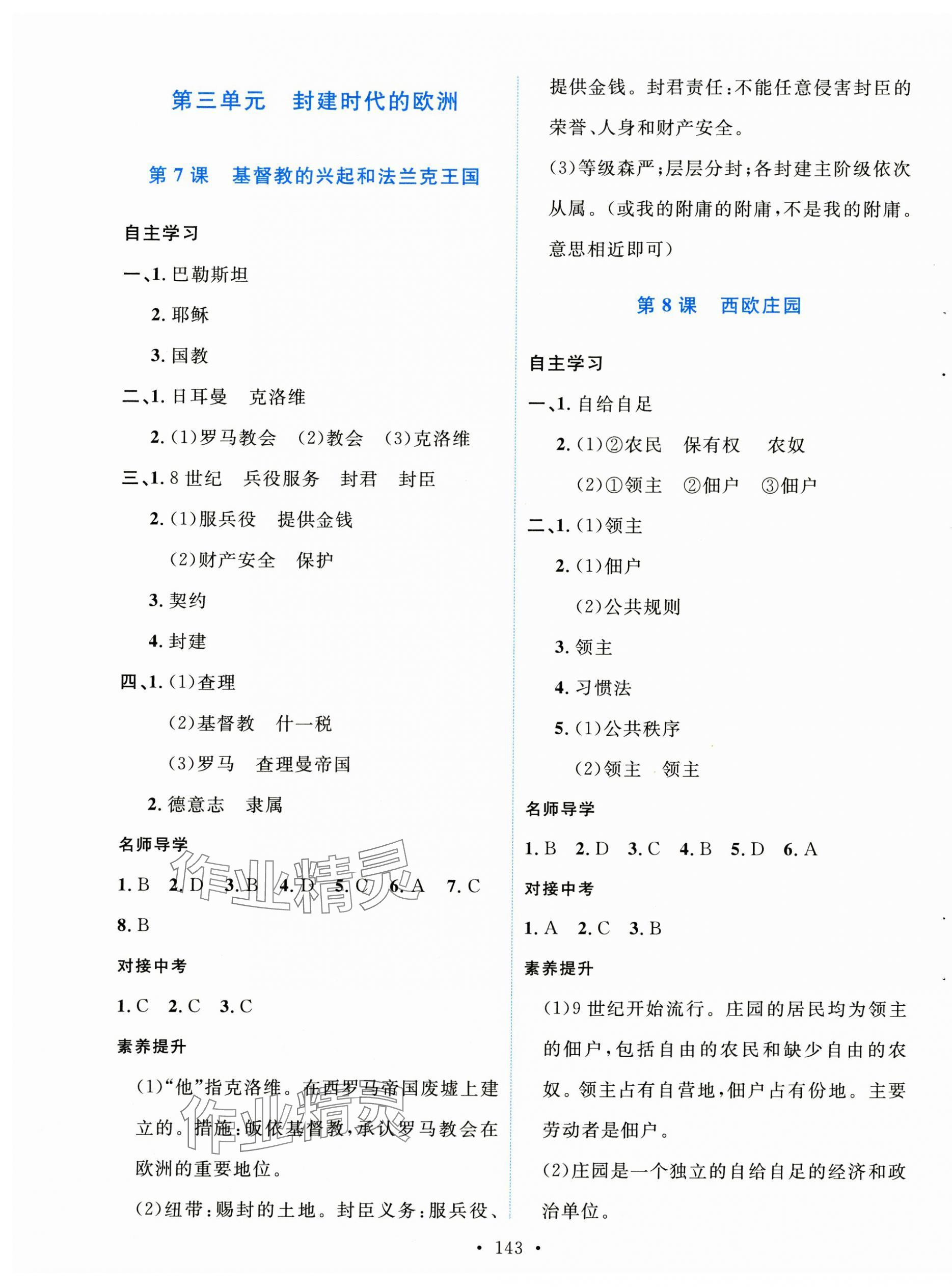 2023年實(shí)驗(yàn)教材新學(xué)案九年級(jí)歷史上冊(cè)人教版 第5頁(yè)