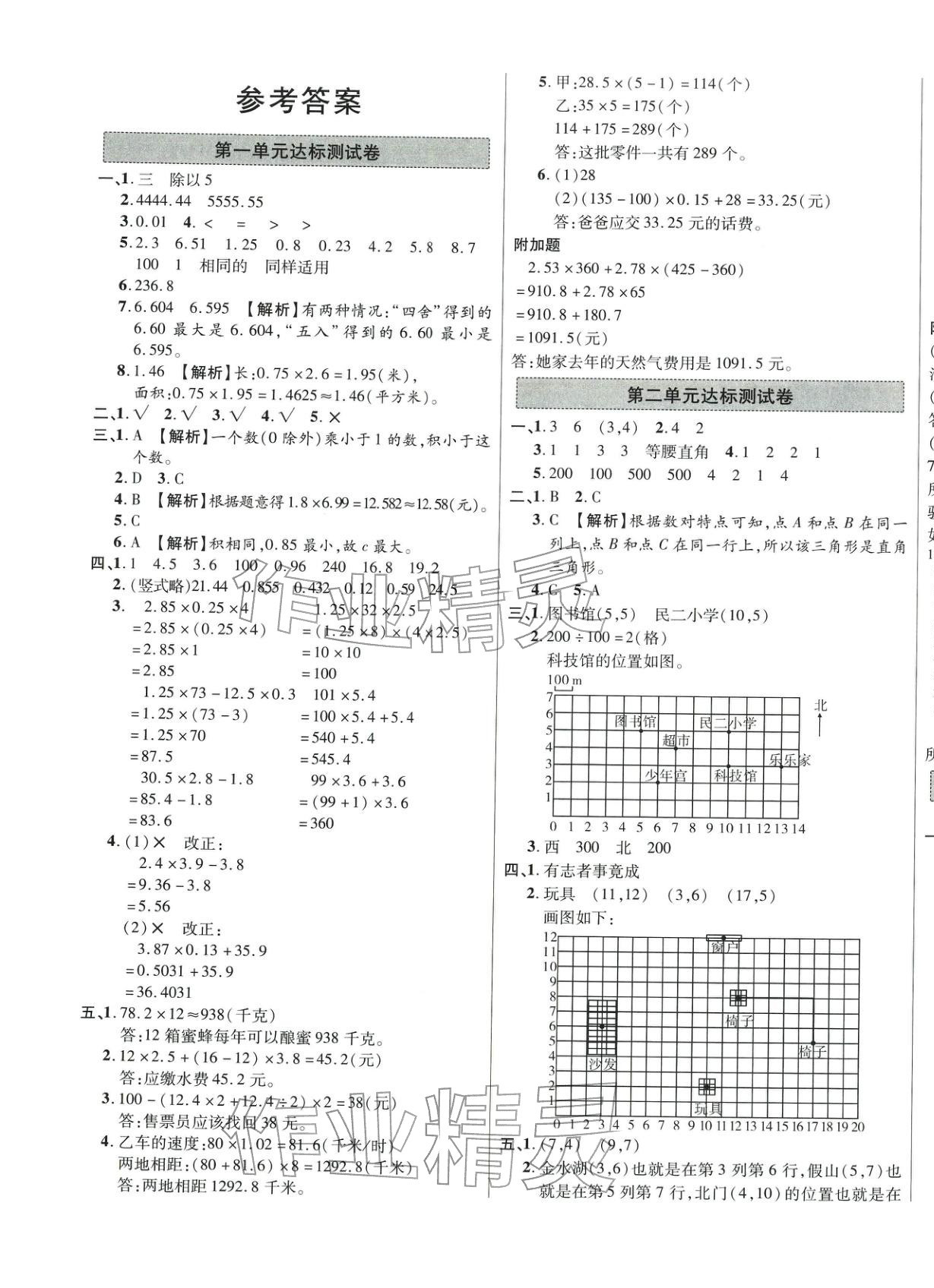 2025年一步名校單元測試卷五年級數(shù)學上冊人教版&nbsp;第1頁