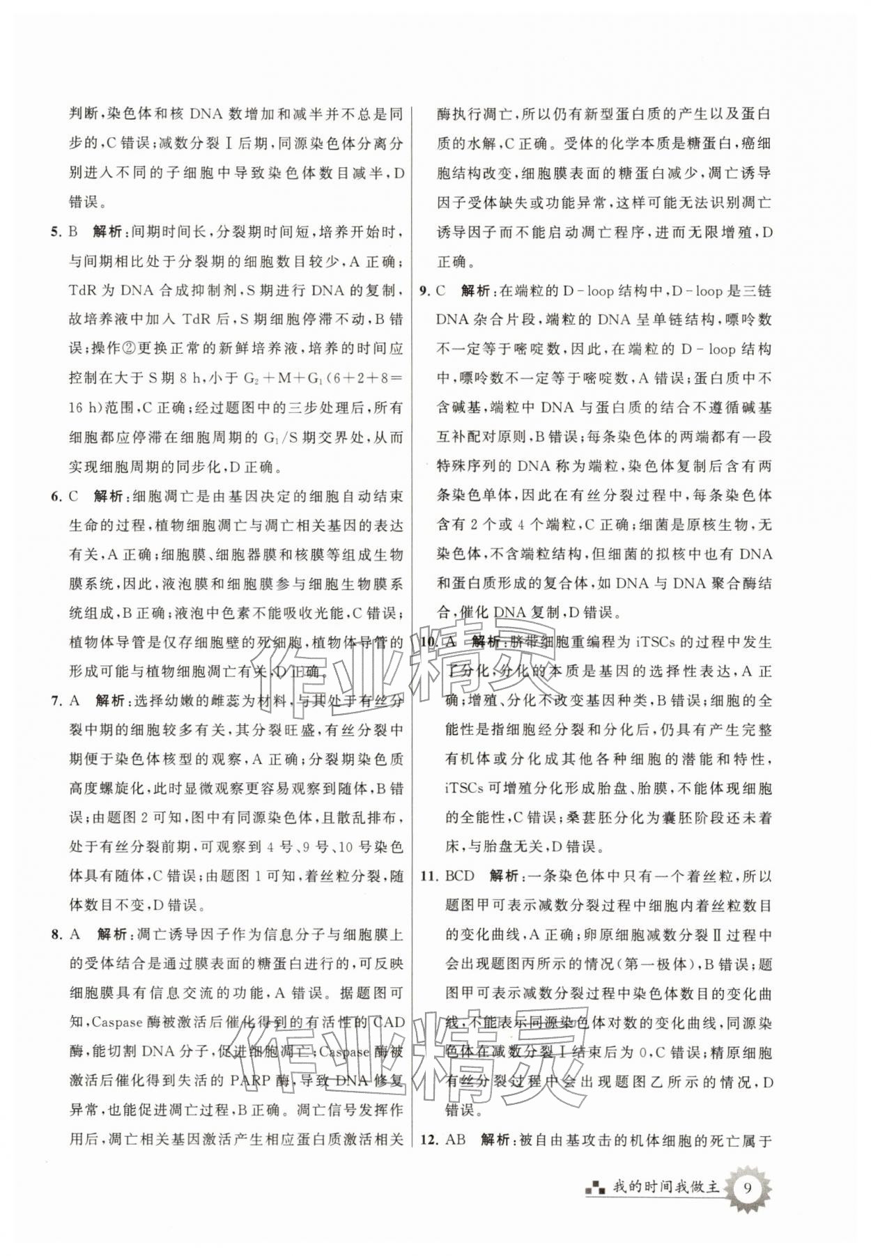 2026年最高考寒假作業(yè)高三生物&nbsp;第9頁