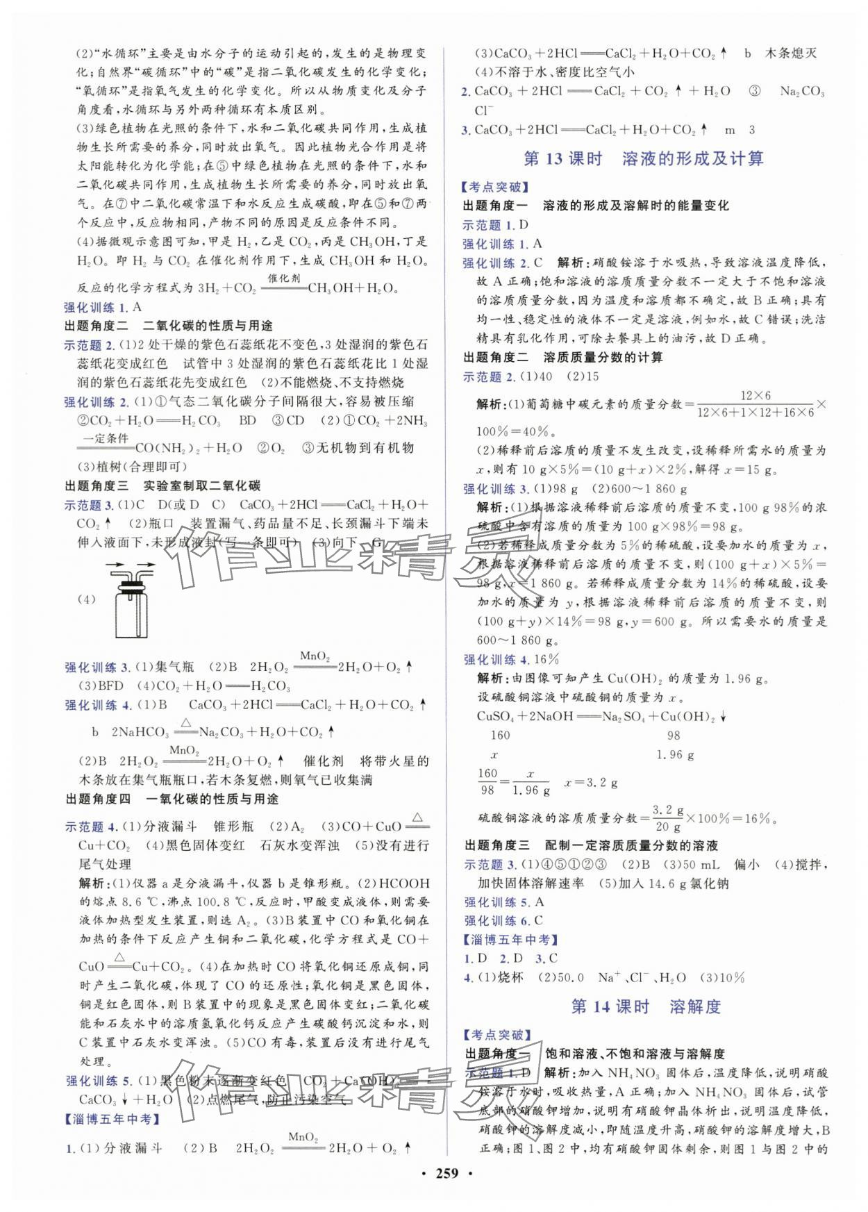 2024年初中總復(fù)習(xí)山東文藝出版社化學(xué)淄博專版 第7頁