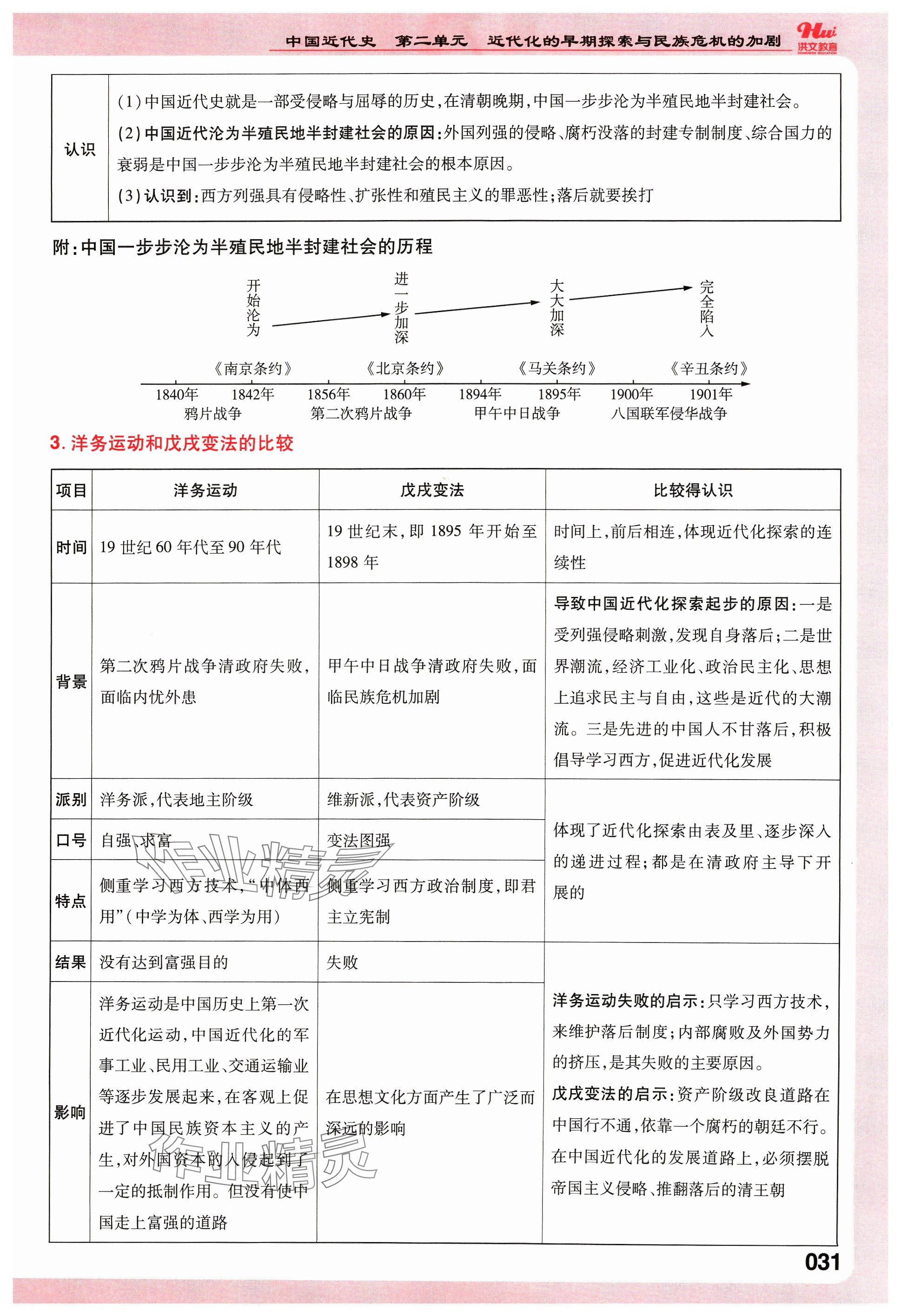 2024年洪文教育最新中考?xì)v史河南專版 參考答案第41頁