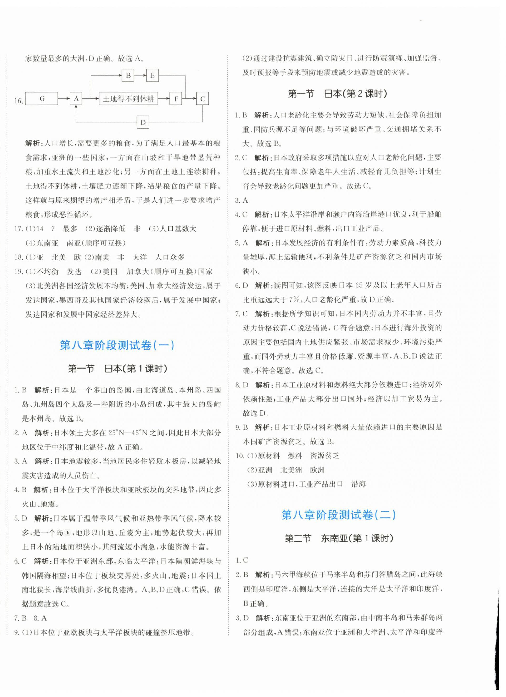 2026年提分教练七年级地理下册人教版&nbsp;第4页