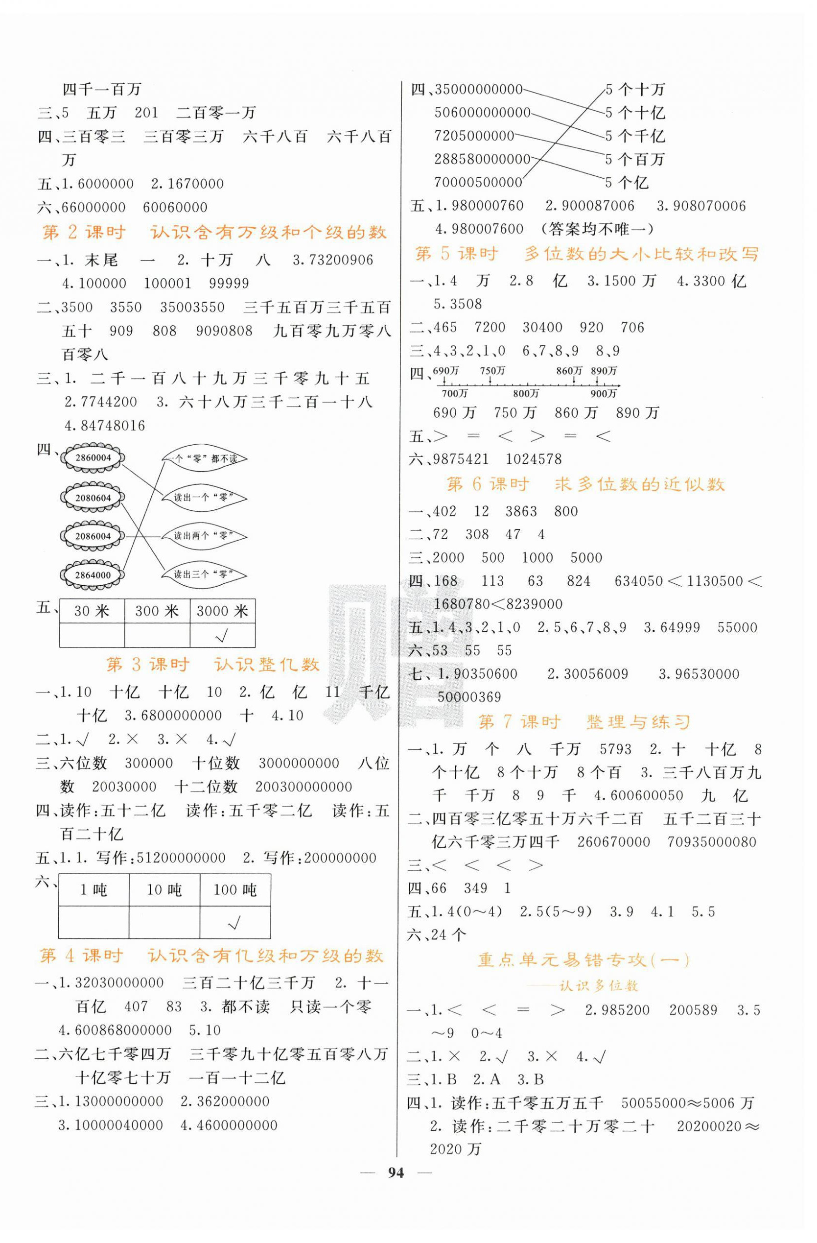 2025年課堂點睛四年級數(shù)學下冊蘇教版 第2頁