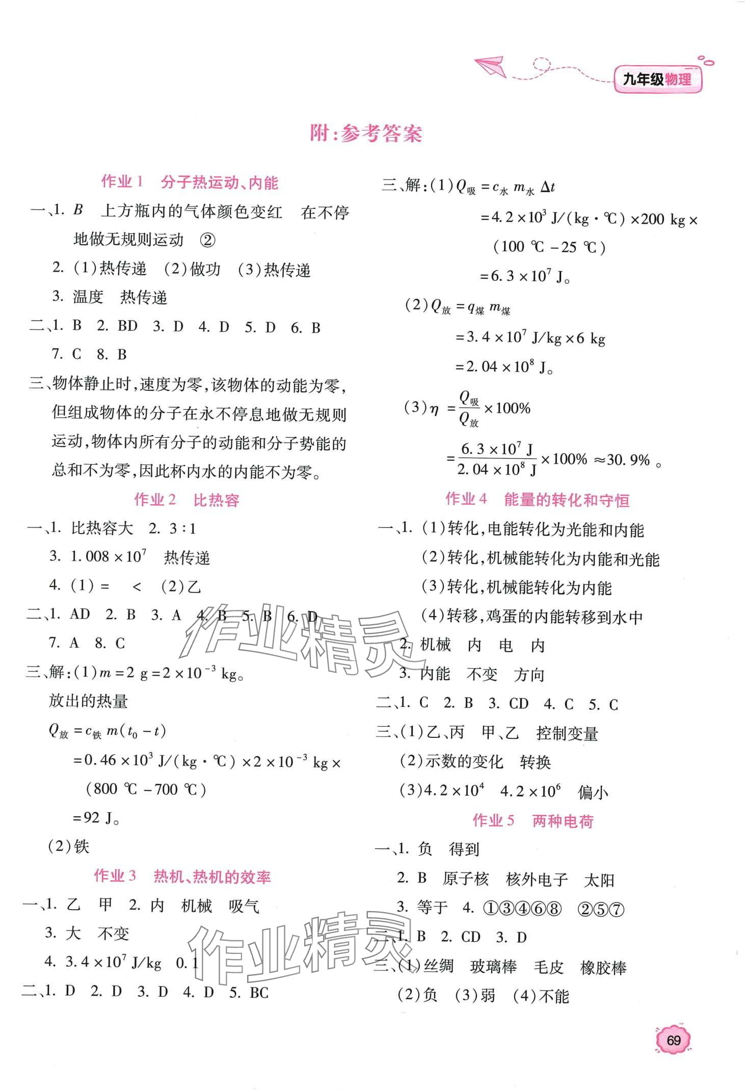 2024年新課標(biāo)寒假樂園九年級物理 第1頁