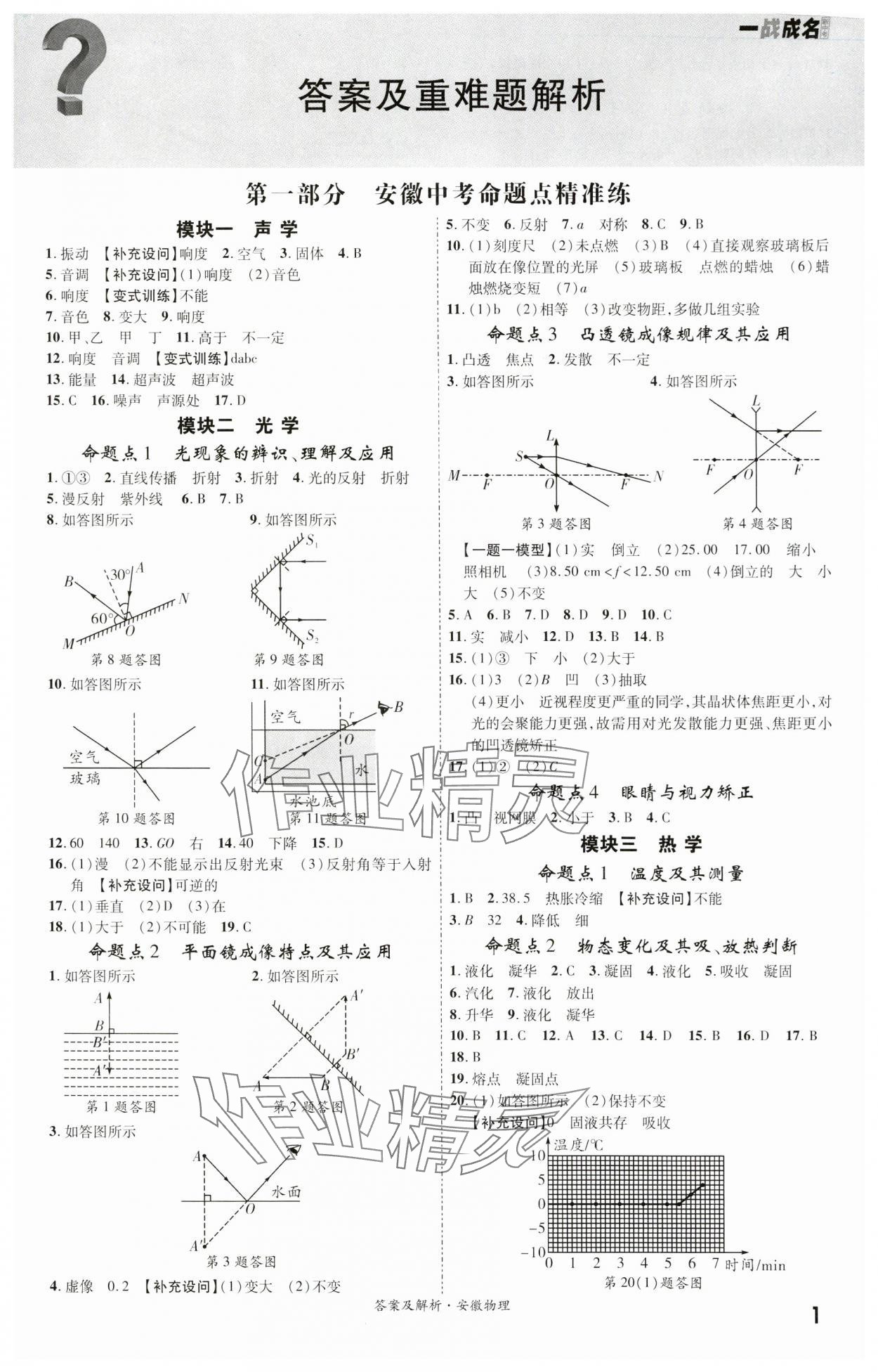 2024年一战成名考前新方案物理安徽专版 第1页