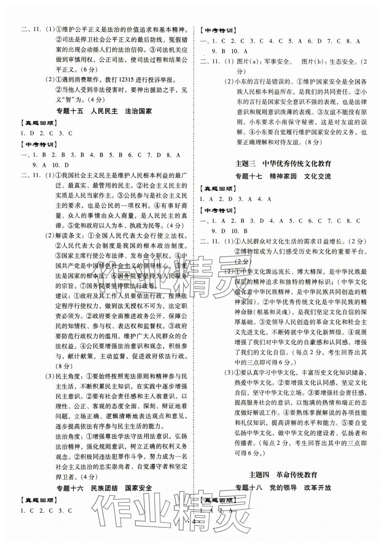2025年金牌中考總復習道德與法治 第4頁