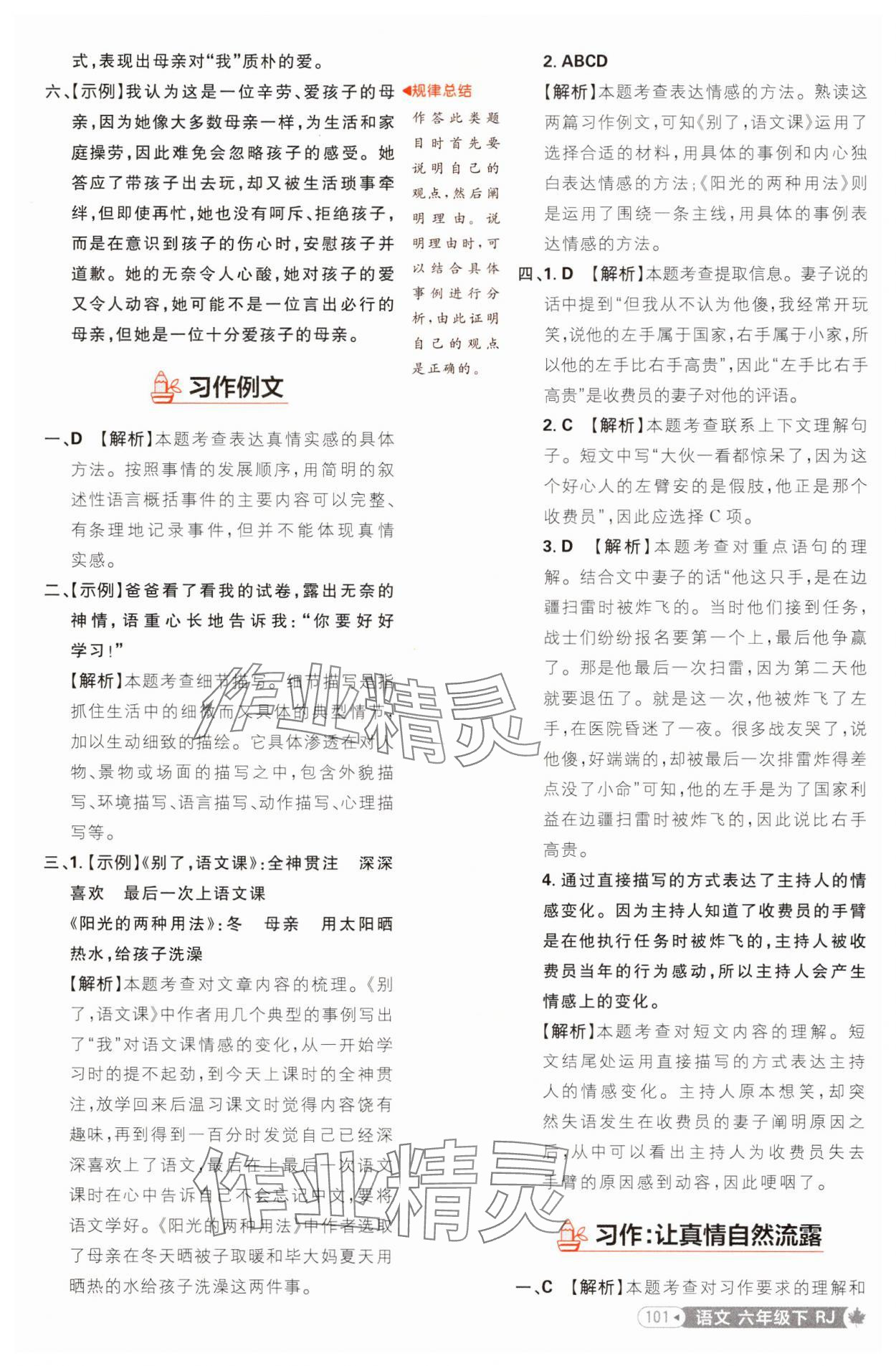 2025年小學(xué)必刷題六年級(jí)語(yǔ)文下冊(cè)人教版福建專(zhuān)版 第11頁(yè)