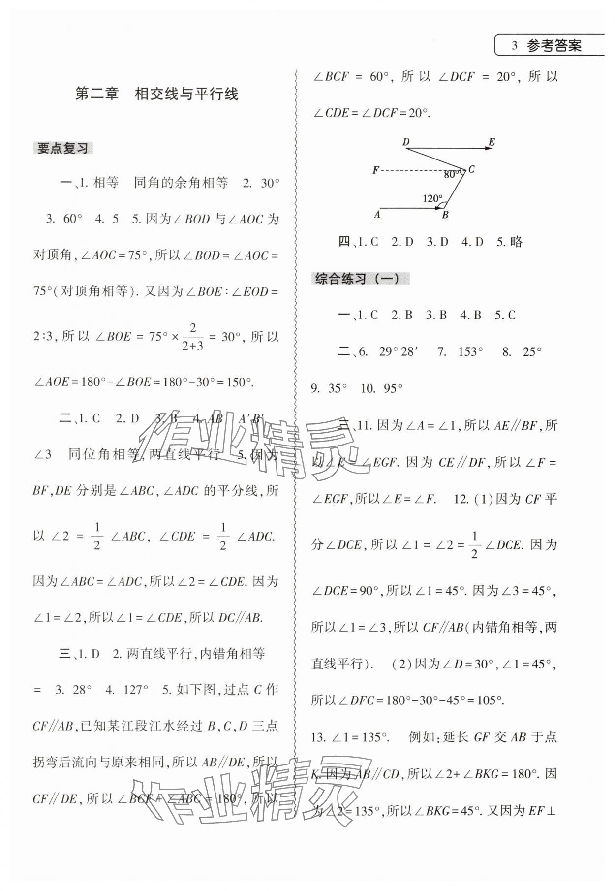 2024年暑假作业本大象出版社七年级数学北师大版 第3页