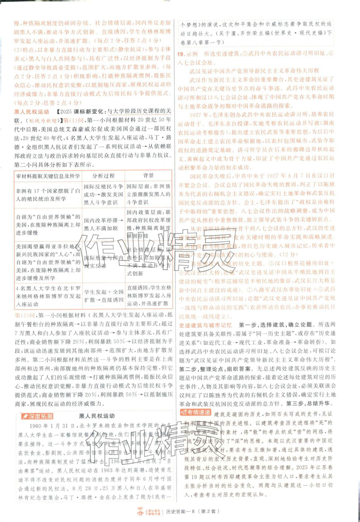 2026年金考卷特快專遞高中歷史人教版 第8頁