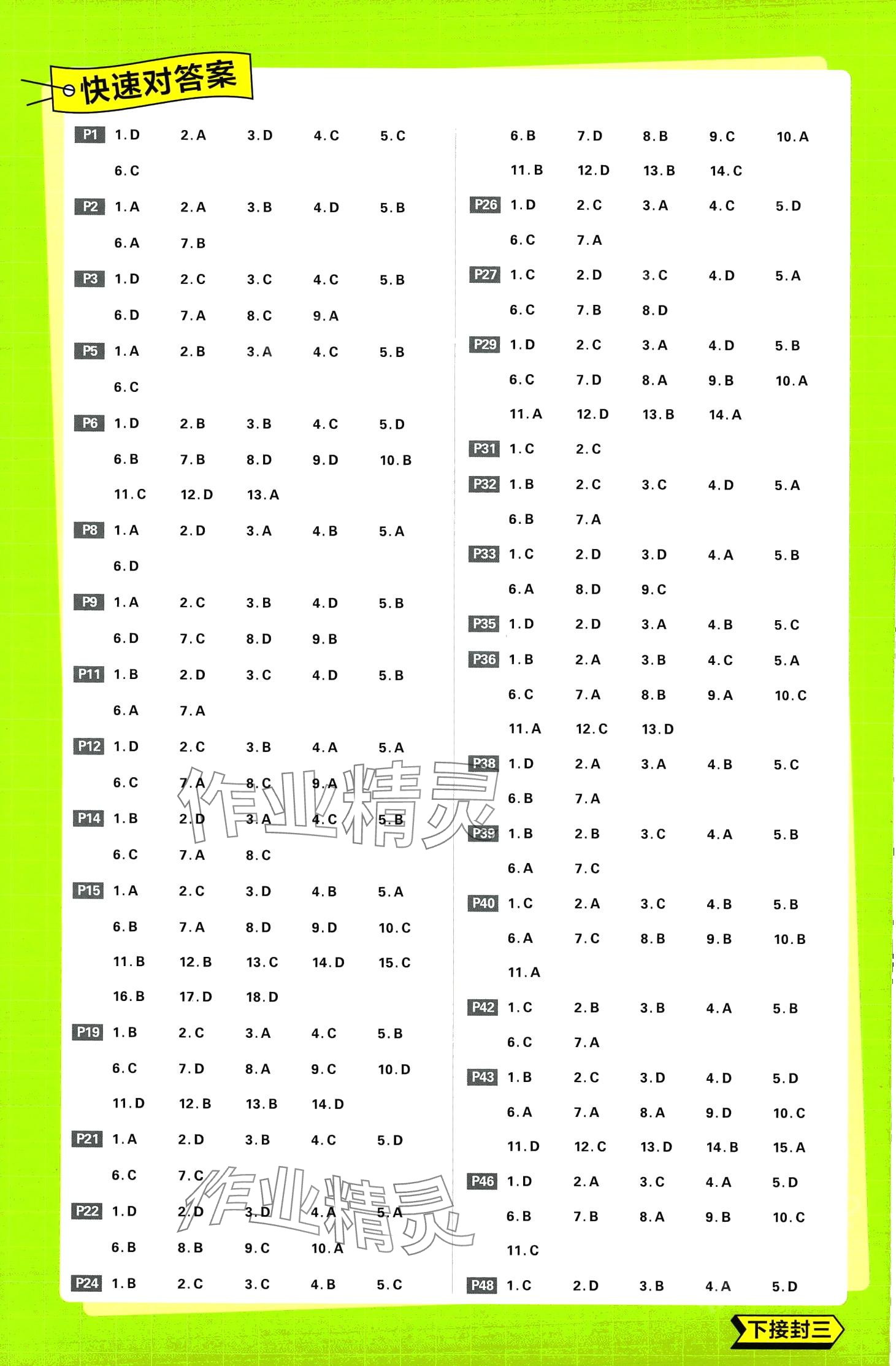 2024年高中必刷題高中地理必修第二冊(cè)人教版 第1頁