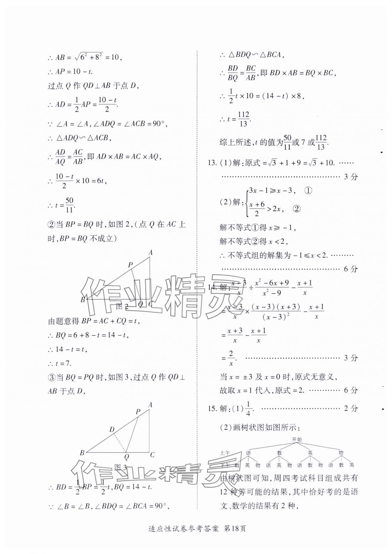 2024年江西省初中學業水平考試適應性試卷合訂本 第20頁