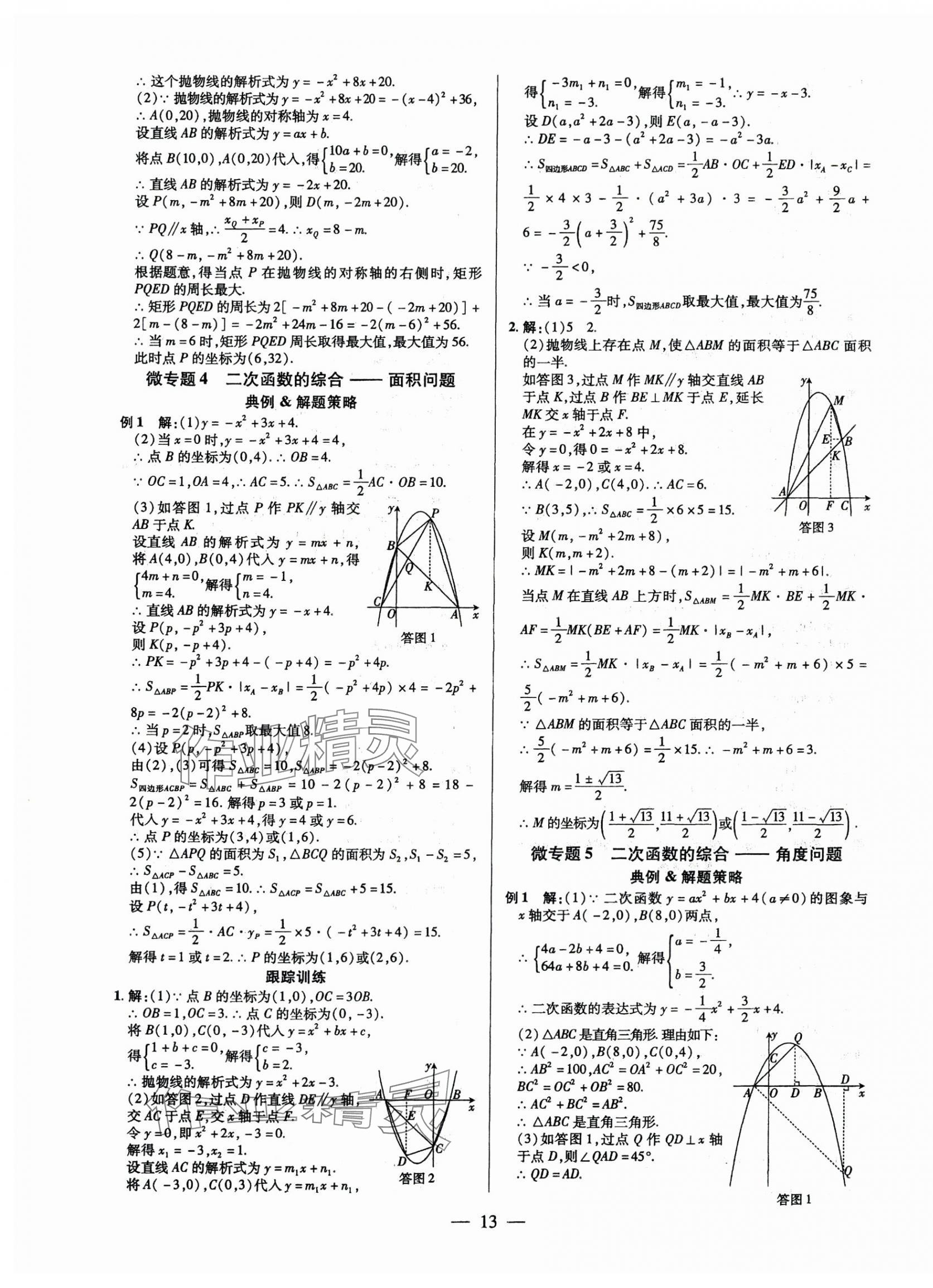 2025年領(lǐng)跑作業(yè)本九年級(jí)數(shù)學(xué)全一冊(cè)人教版廣東專(zhuān)版 第13頁(yè)