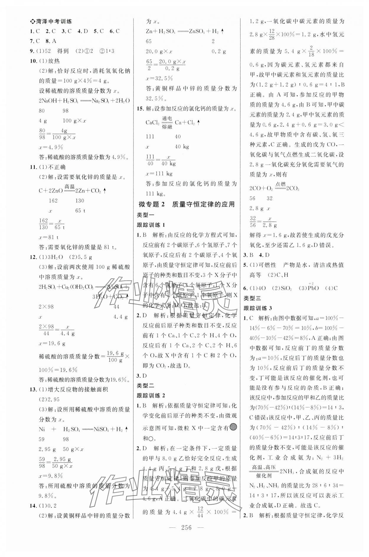 2024年全程導(dǎo)航初中總復(fù)習(xí)化學(xué)人教版菏澤專版 第4頁