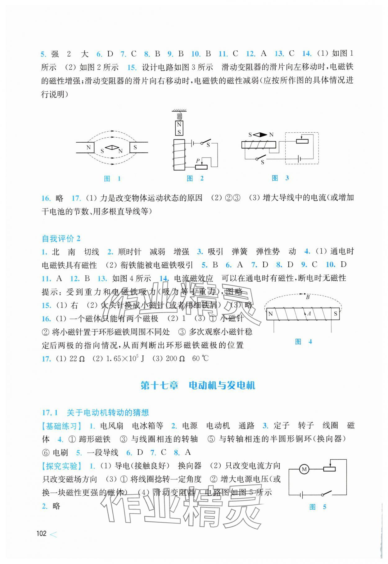2025年同步练习上海科学技术出版社九年级物理下册沪粤版 参考答案第2页