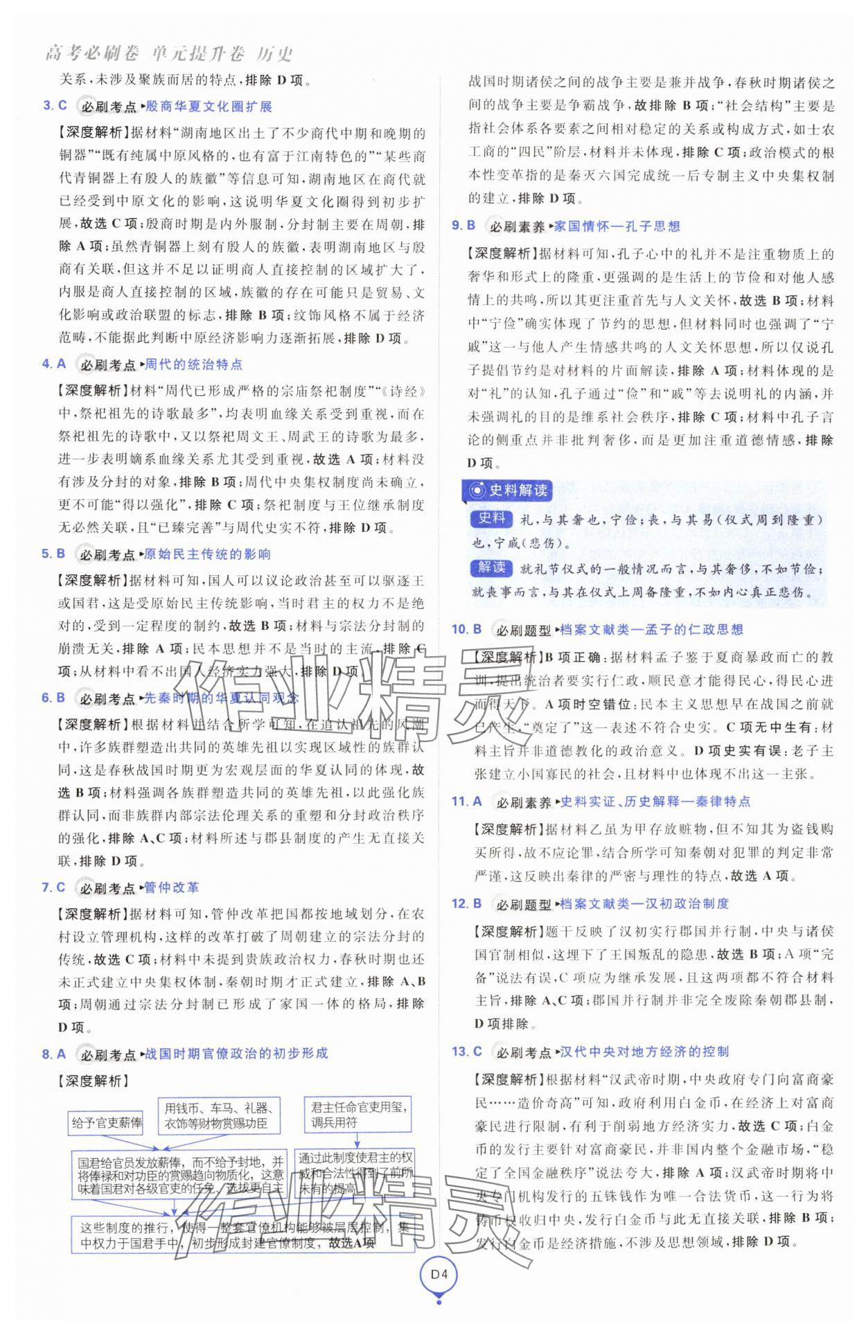 2025年高考必刷卷單元提升卷高中歷史人教版 第4頁